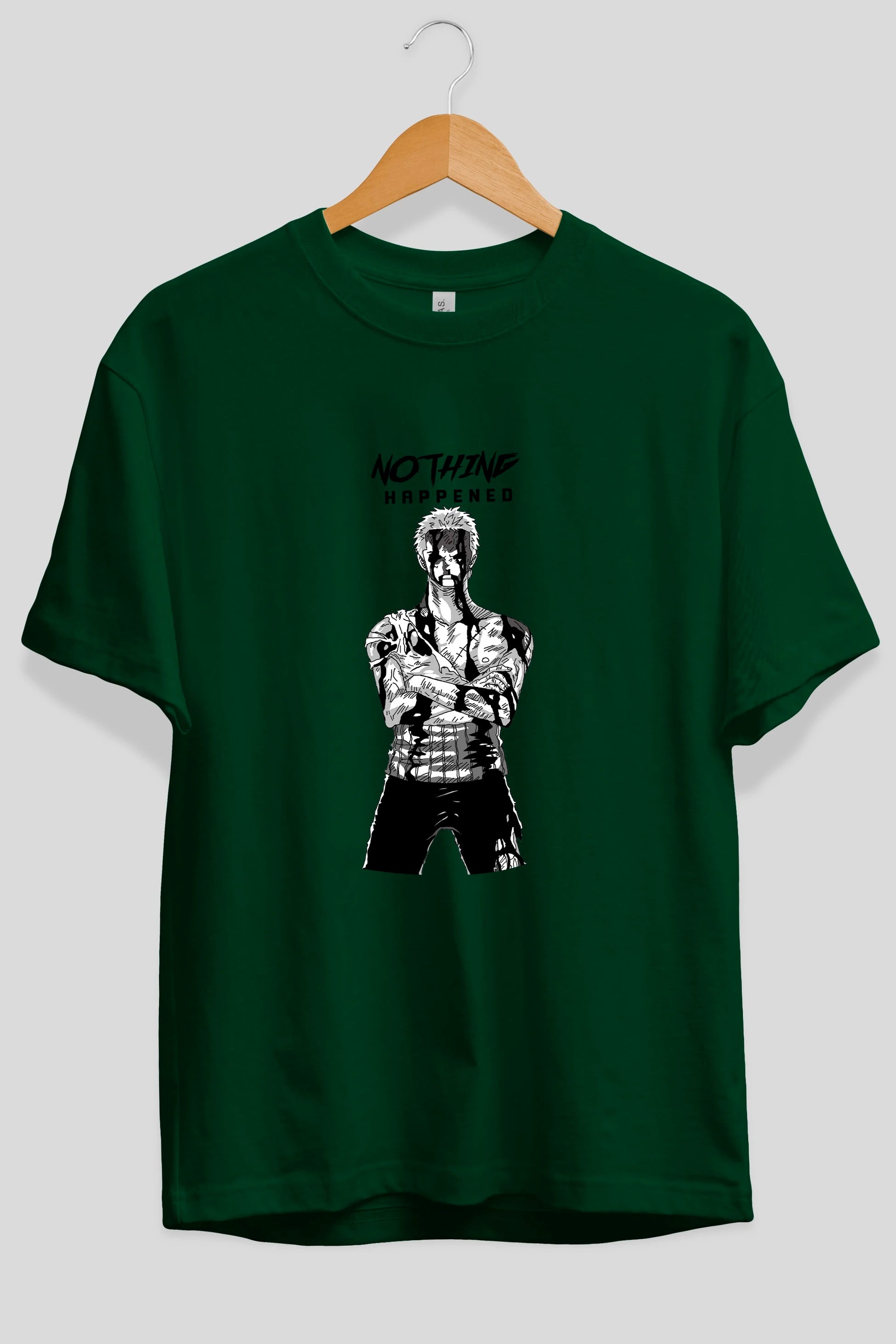 Roronoa Zoro 3 Anime Ön Baskılı Oversize t-shirt Erkek Kadın Unisex