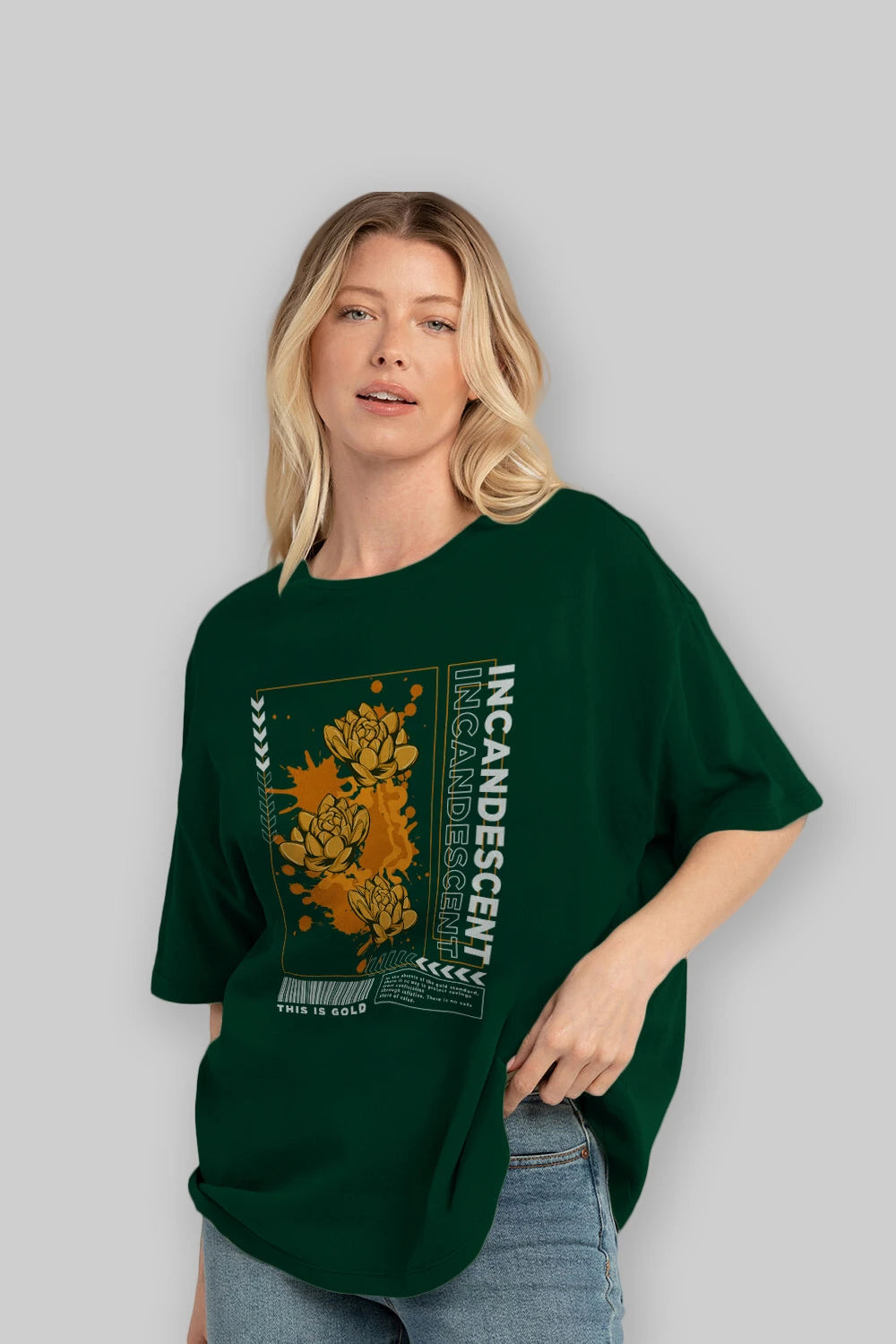 Incandescent Ön Baskılı Oversize t-shirt Erkek Kadın Unisex