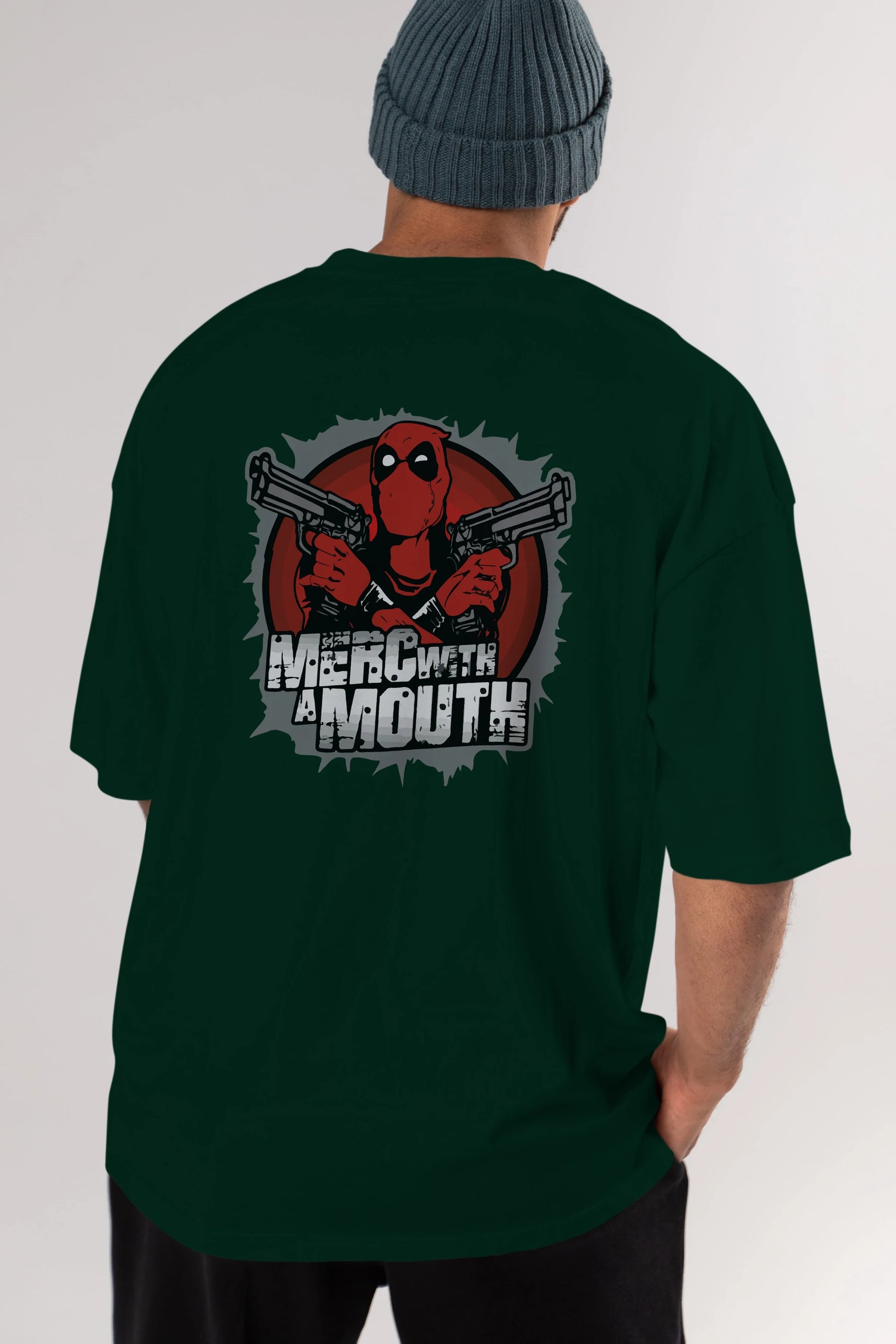 Deadpool (13) Arka Baskılı Oversize t-shirt Erkek Kadın Unisex %100 Pamuk Bisiklet Yaka tişort