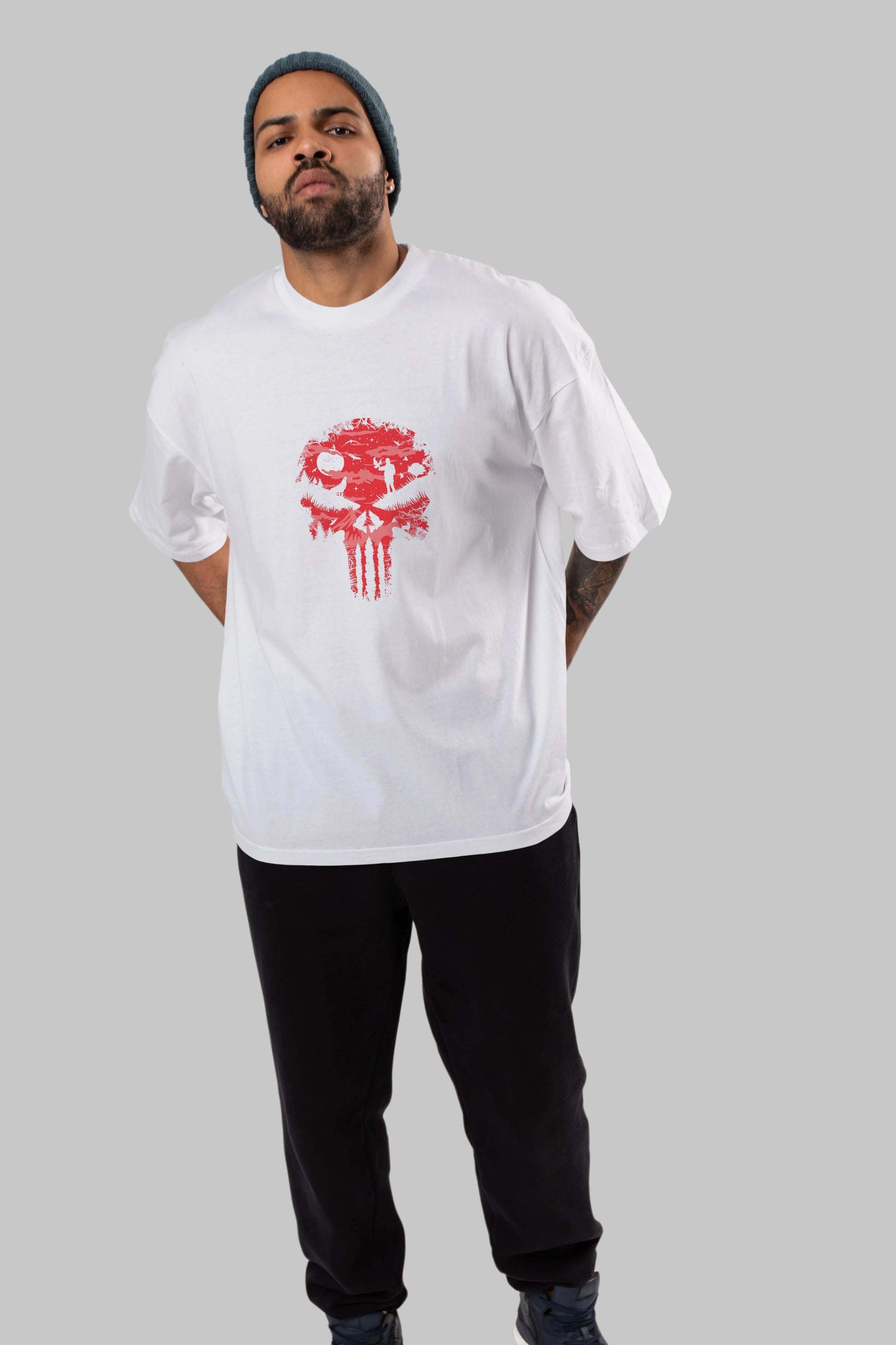 Stand And Bleed Ön Baskılı Oversize t-shirt %100 pamuk Erkek Kadın Unisex