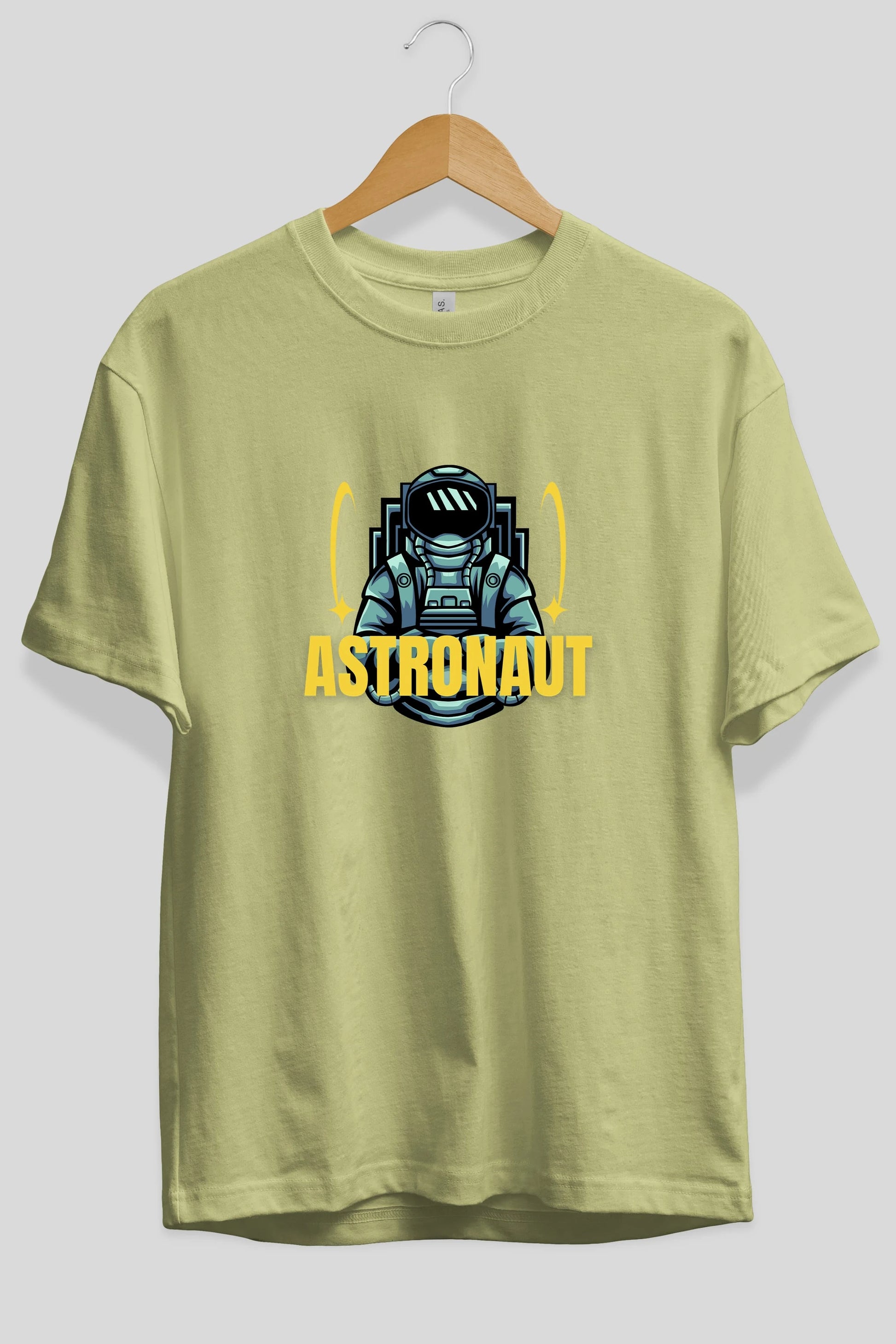 Astronaut Ön Baskılı Oversize t-shirt Erkek Kadın Unisex