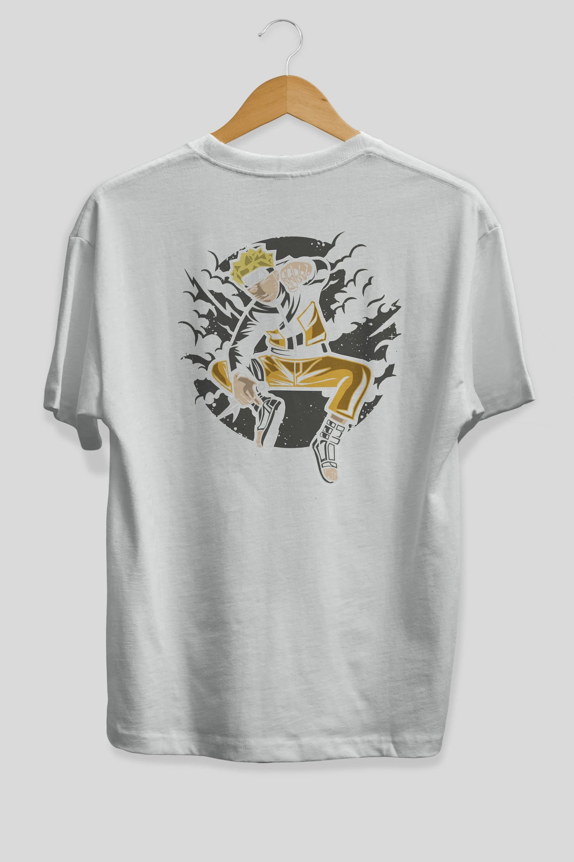 NARUTO Arka Baskılı Oversize t-shirt Erkek Kadın Unisex %100 Pamuk