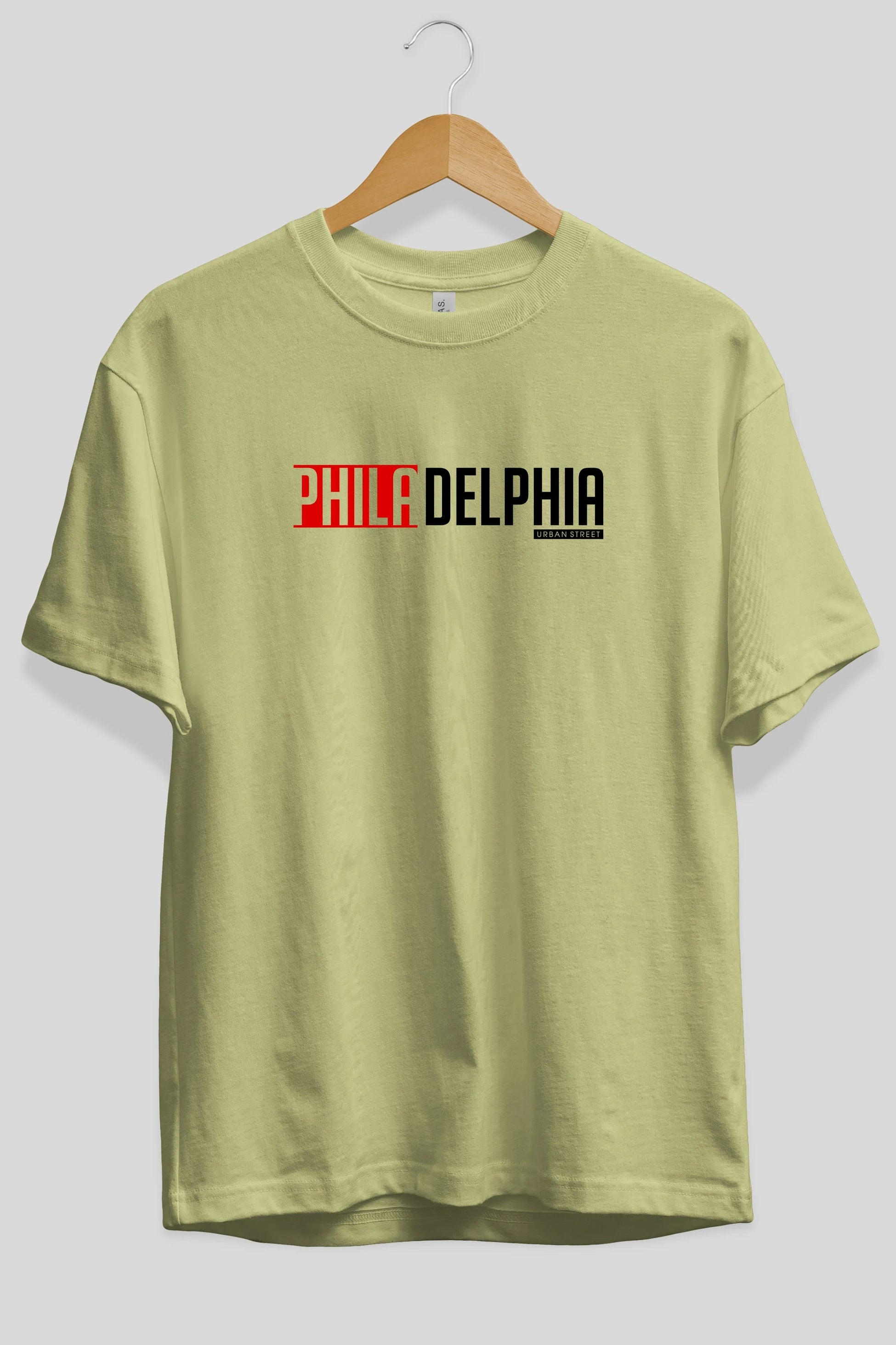 Philadelphia Ön Baskılı Oversize t-shirt Erkek Kadın Unisex