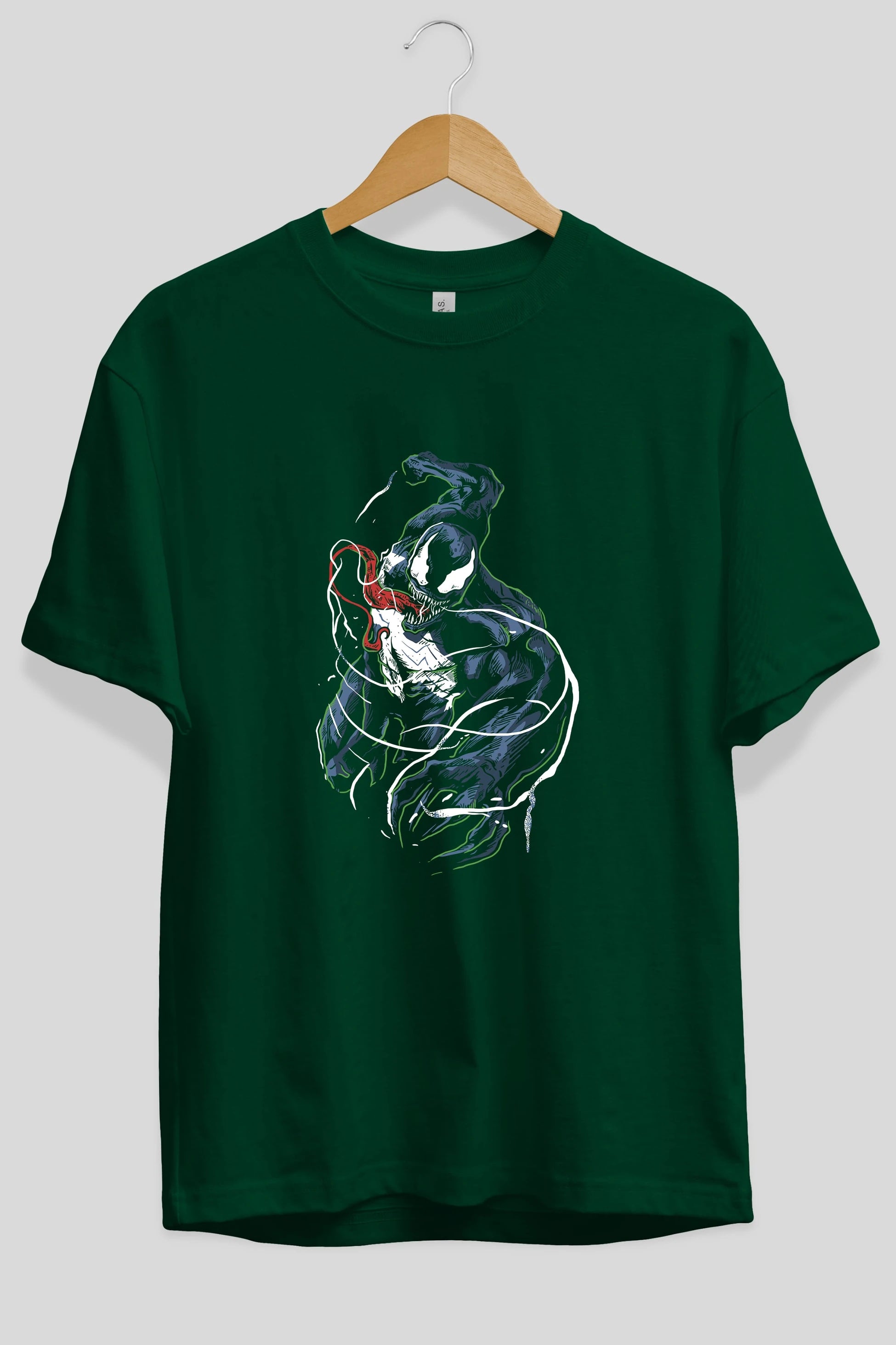 Venom (5) Ön Baskılı Oversize t-shirt Erkek Kadın Unisex %100 Pamuk Bisiklet Yaka tişort