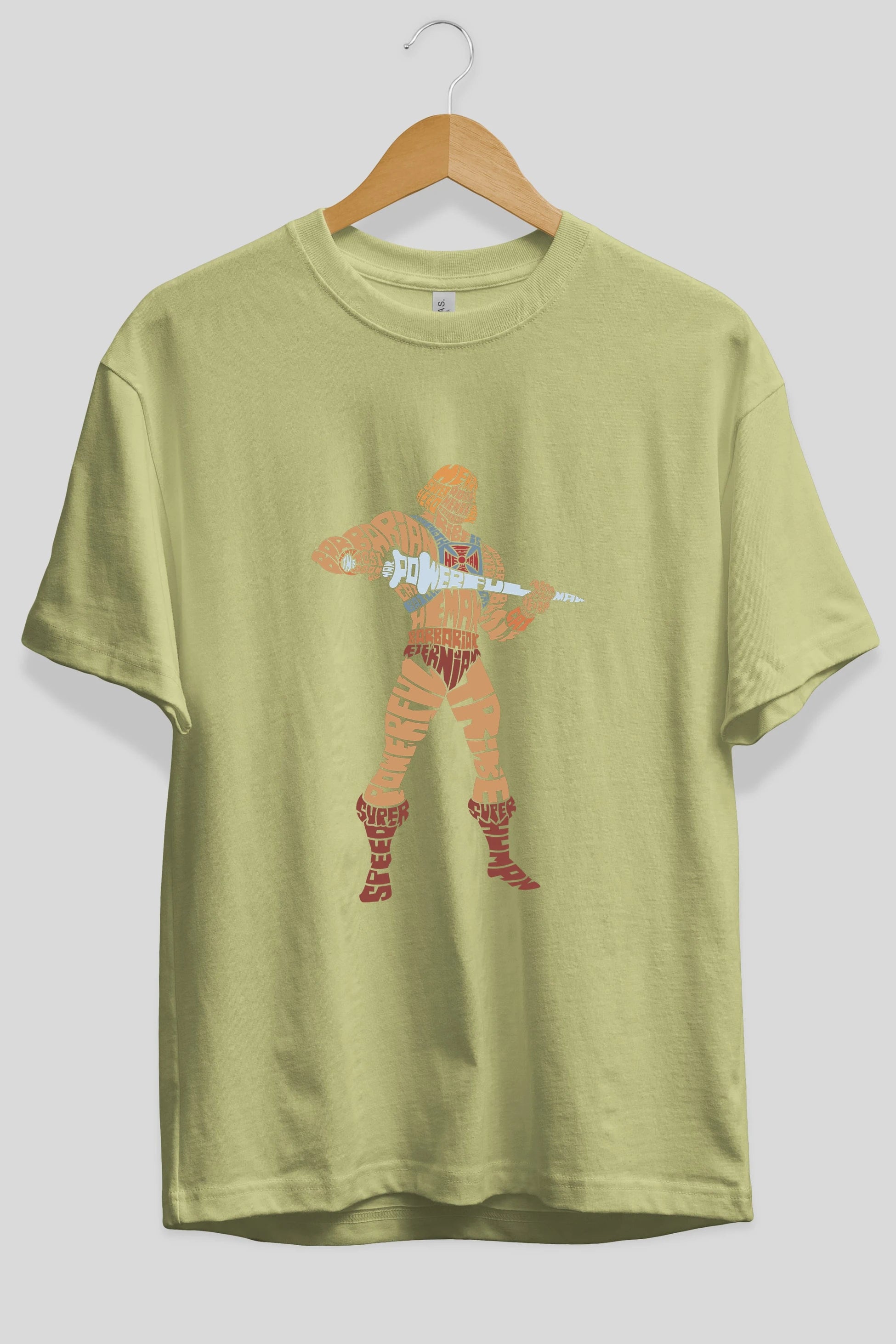 Heman Ön Baskılı Oversize t-shirt %100 pamuk Erkek Kadın Unisex