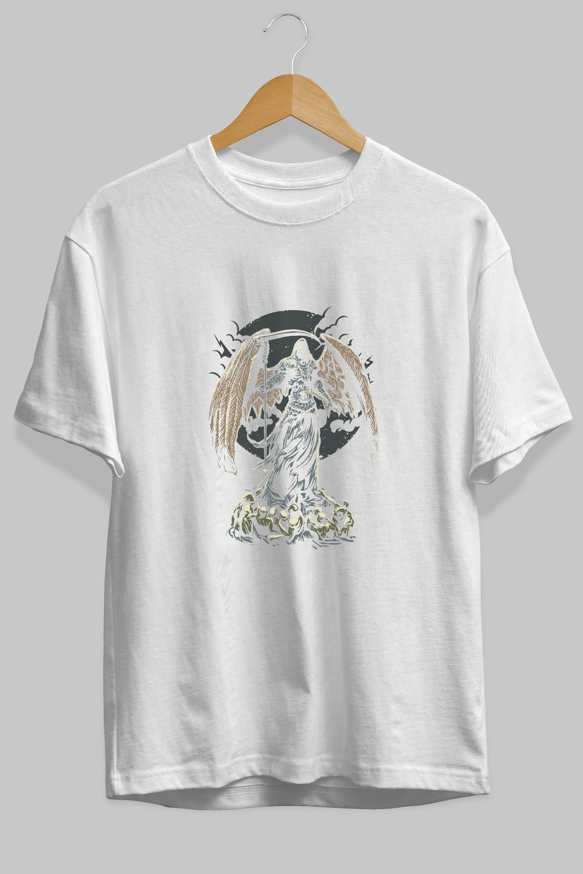 Darkness Ön Baskılı Oversize t-shirt Erkek Kadın Unisex %100 Pamuk tişort