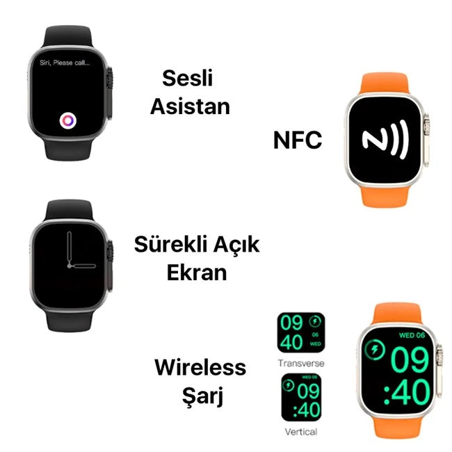 Watch 8 Ultra Logolu Model