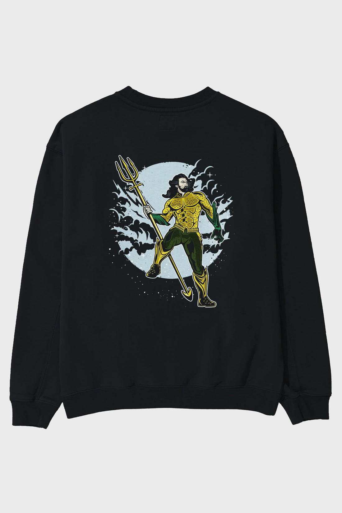 AQUAMAN Arka Baskılı Oversize Sweatshirt Erkek Kadın Unisex
