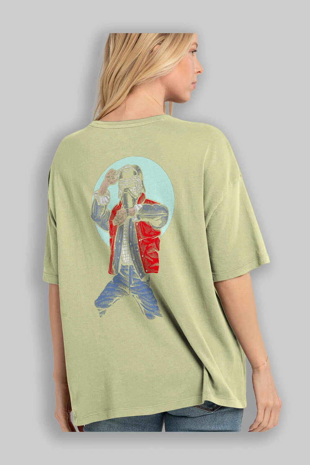 Kylo Mcfly Arka Baskılı Oversize t-shirt Erkek Kadın Unisex %100 Pamuk