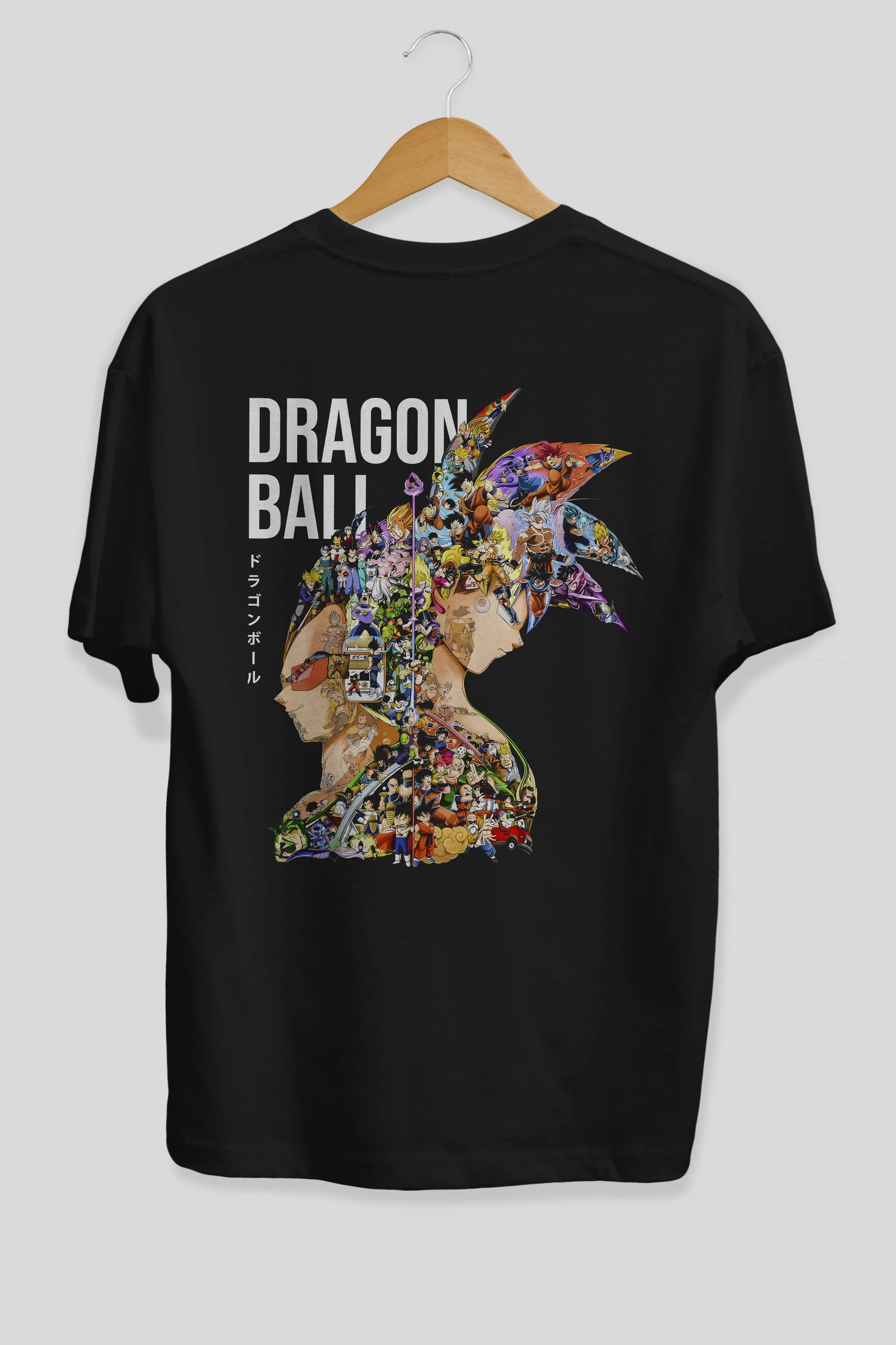 DRAGON BALL ART (5) Anime Arka Baskılı Oversize t-shirt Erkek Kadın Unisex