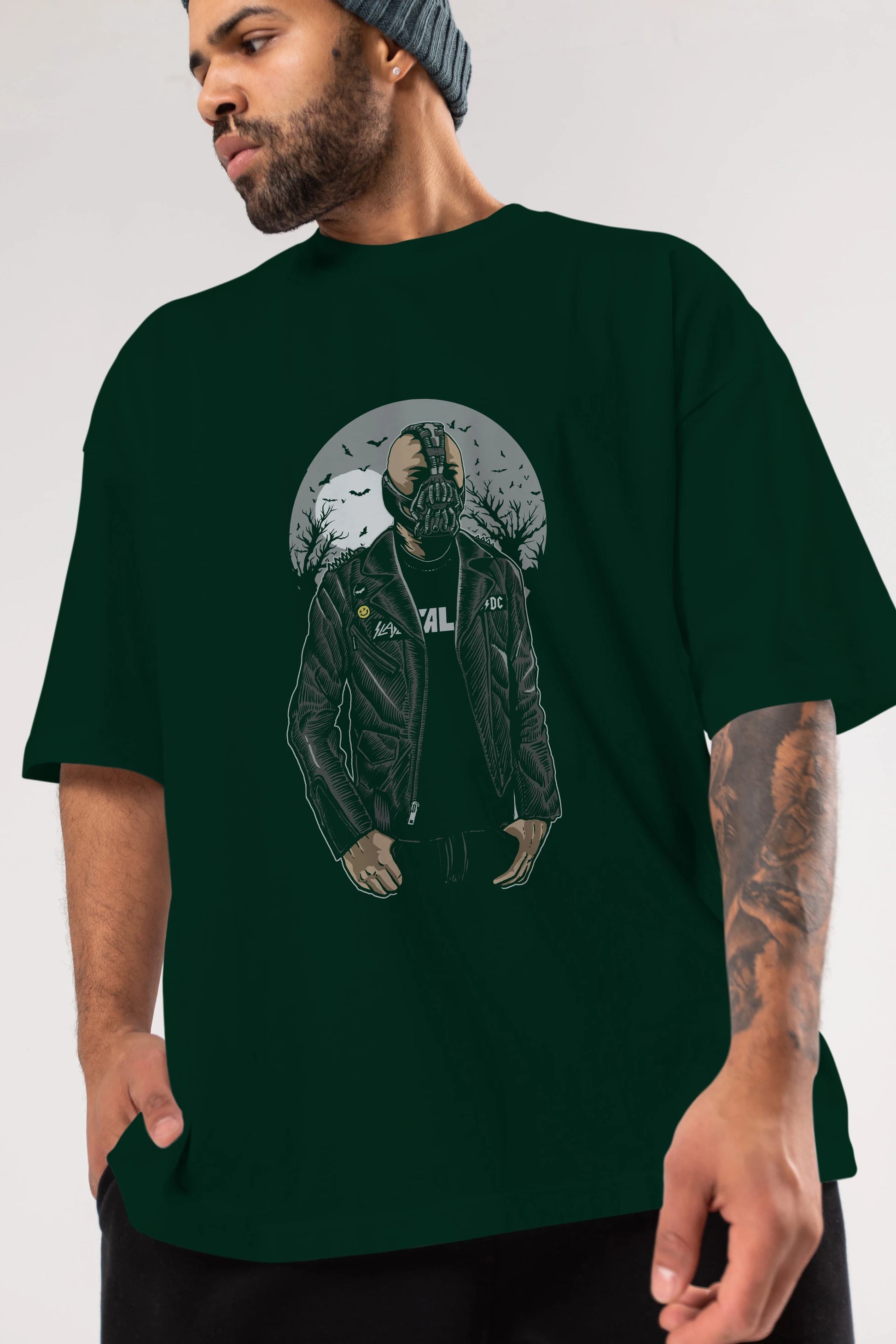 Bane Ön Baskılı Oversize t-shirt Erkek Kadın Unisex %100 Pamuk tişort