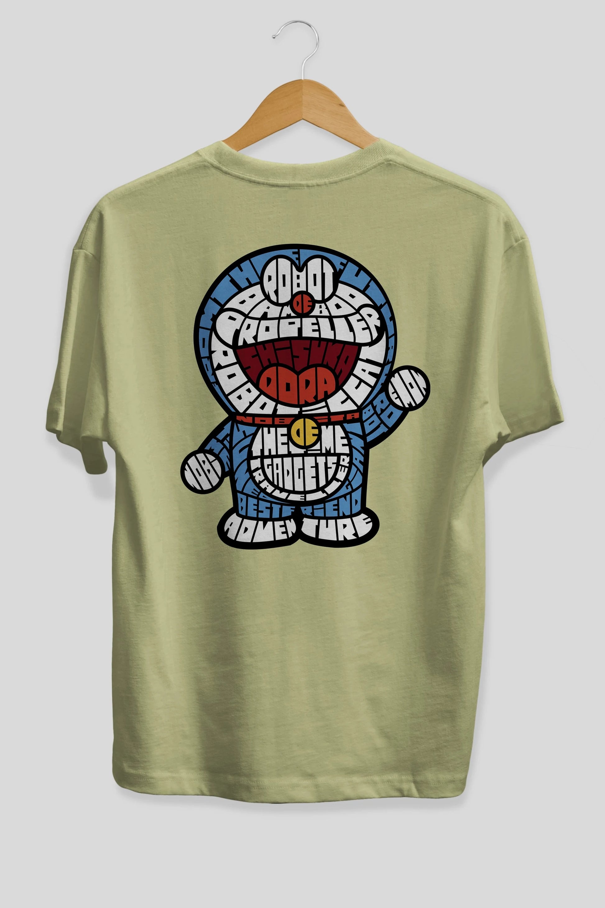 Robotic cat Arka Baskılı Oversize t-shirt %100 pamuk Erkek Kadın Unisex