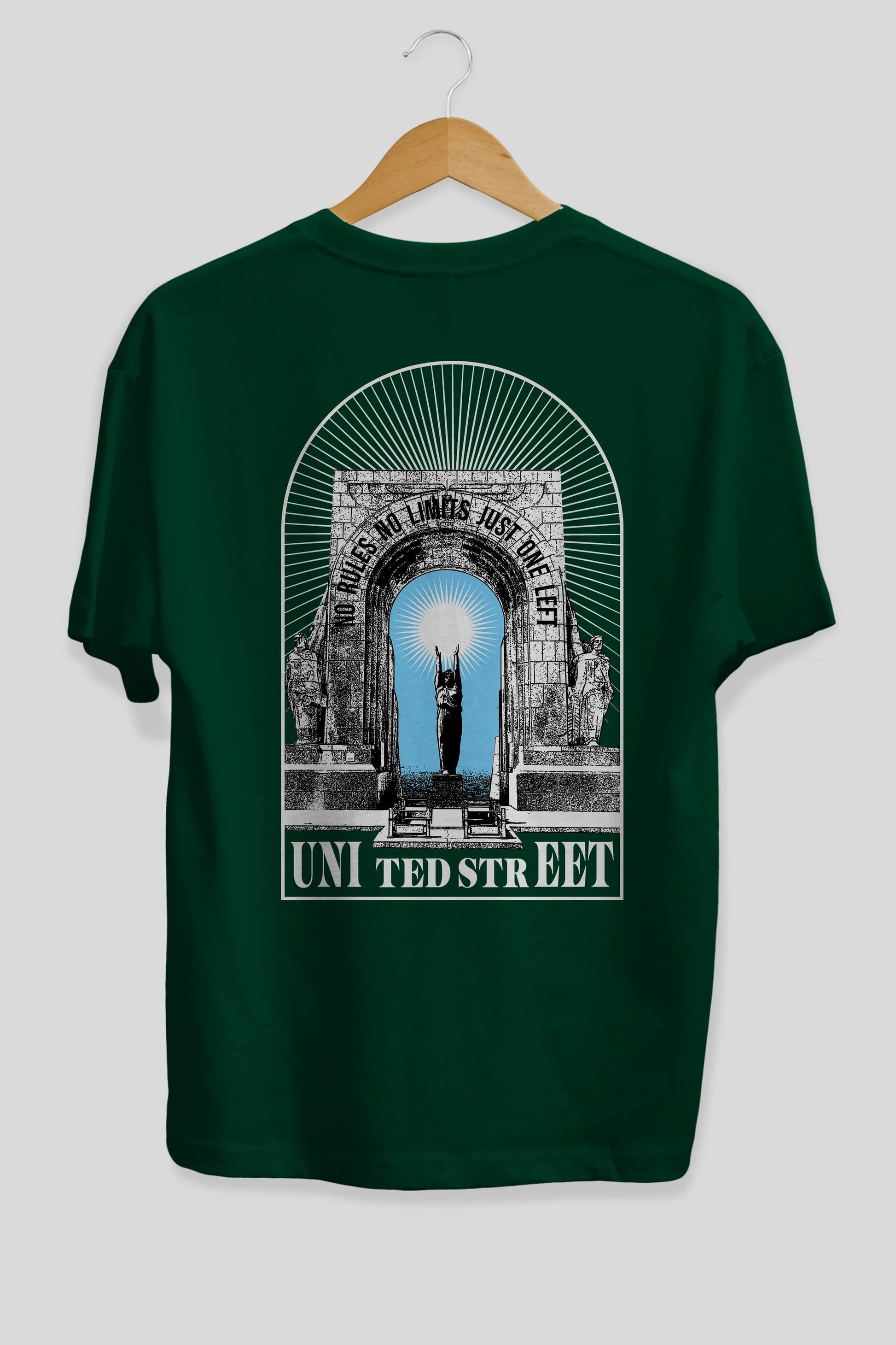 No Rules No Limits Arka Baskılı Oversize t-shirt Erkek Kadın Unisex