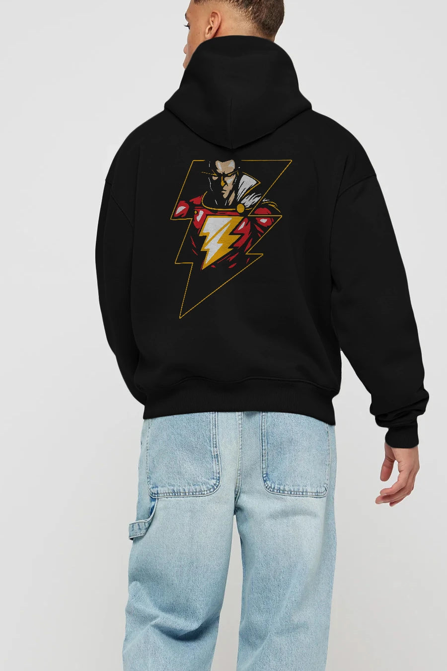 Flash Avengers (3) Arka Baskılı Hoodie Oversize Kapüşonlu Sweatshirt Erkek Kadın Unisex