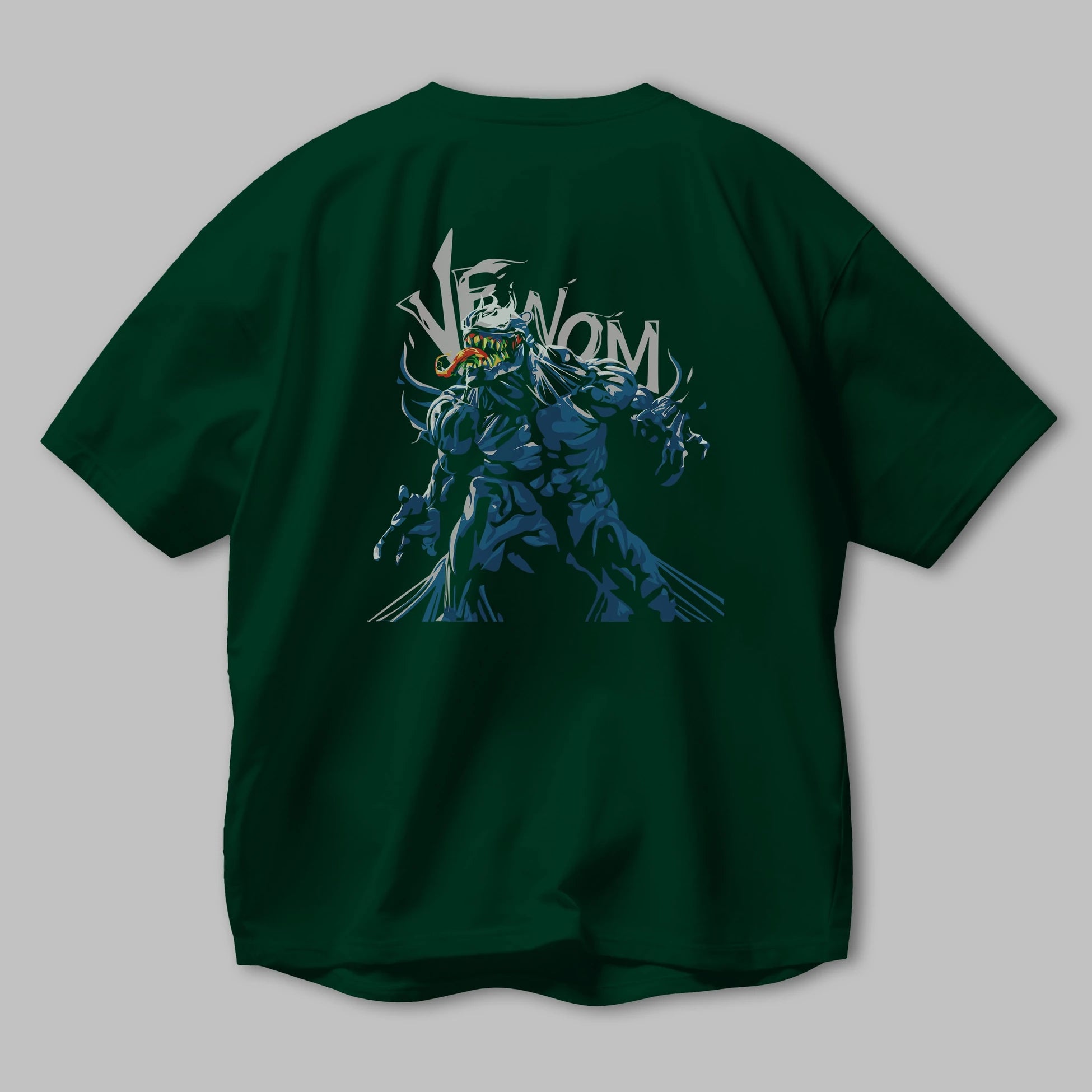 Venom (8) Arka Baskılı Oversize t-shirt Erkek Kadın Unisex %100 Pamuk Bisiklet Yaka tişort