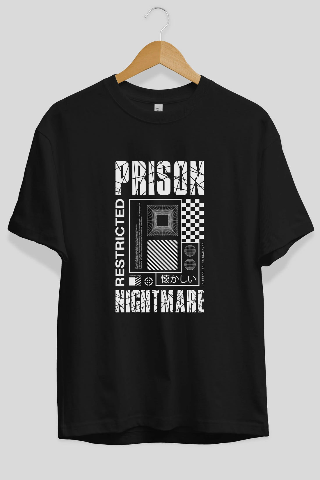 Prison Nightmare Ön Baskılı Oversize t-shirt Erkek Kadın Unisex