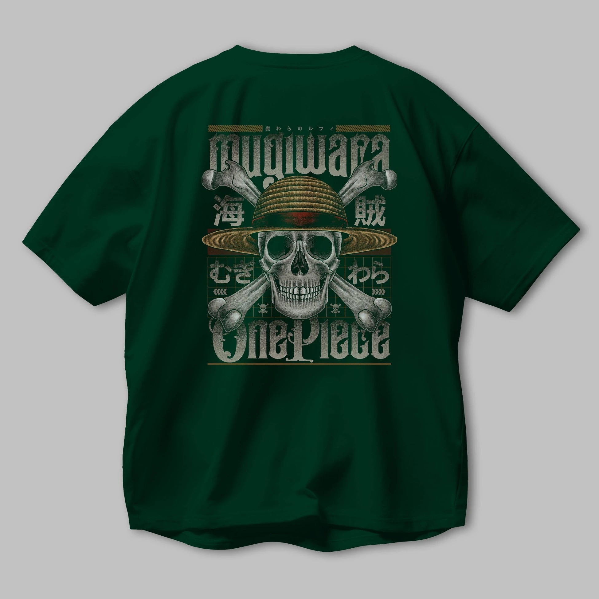 ONE PIECE (2) Anime Arka Baskılı Oversize t-shirt Erkek Kadın Unisex