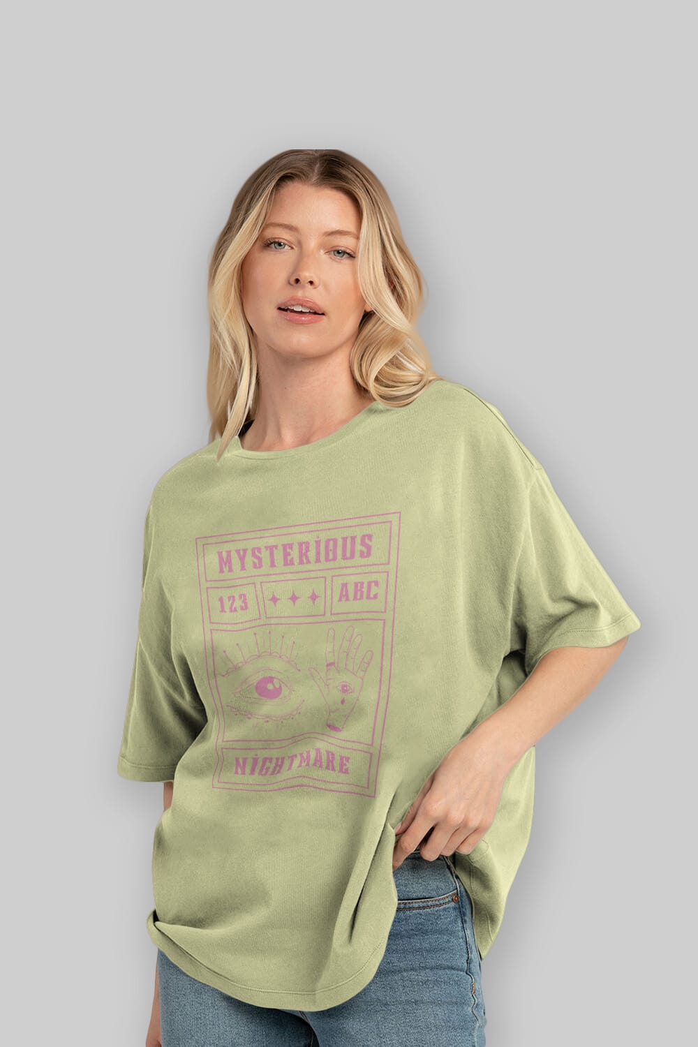 Mysterious Nightmare Ön Baskılı Oversize t-shirt Erkek Kadın Unisex
