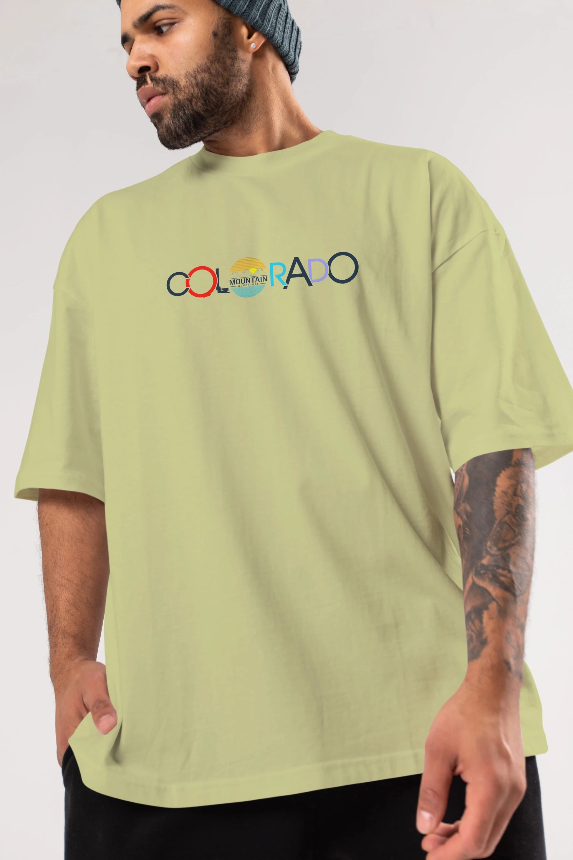 Colorado Ön Baskılı Oversize t-shirt Erkek Kadın Unisex