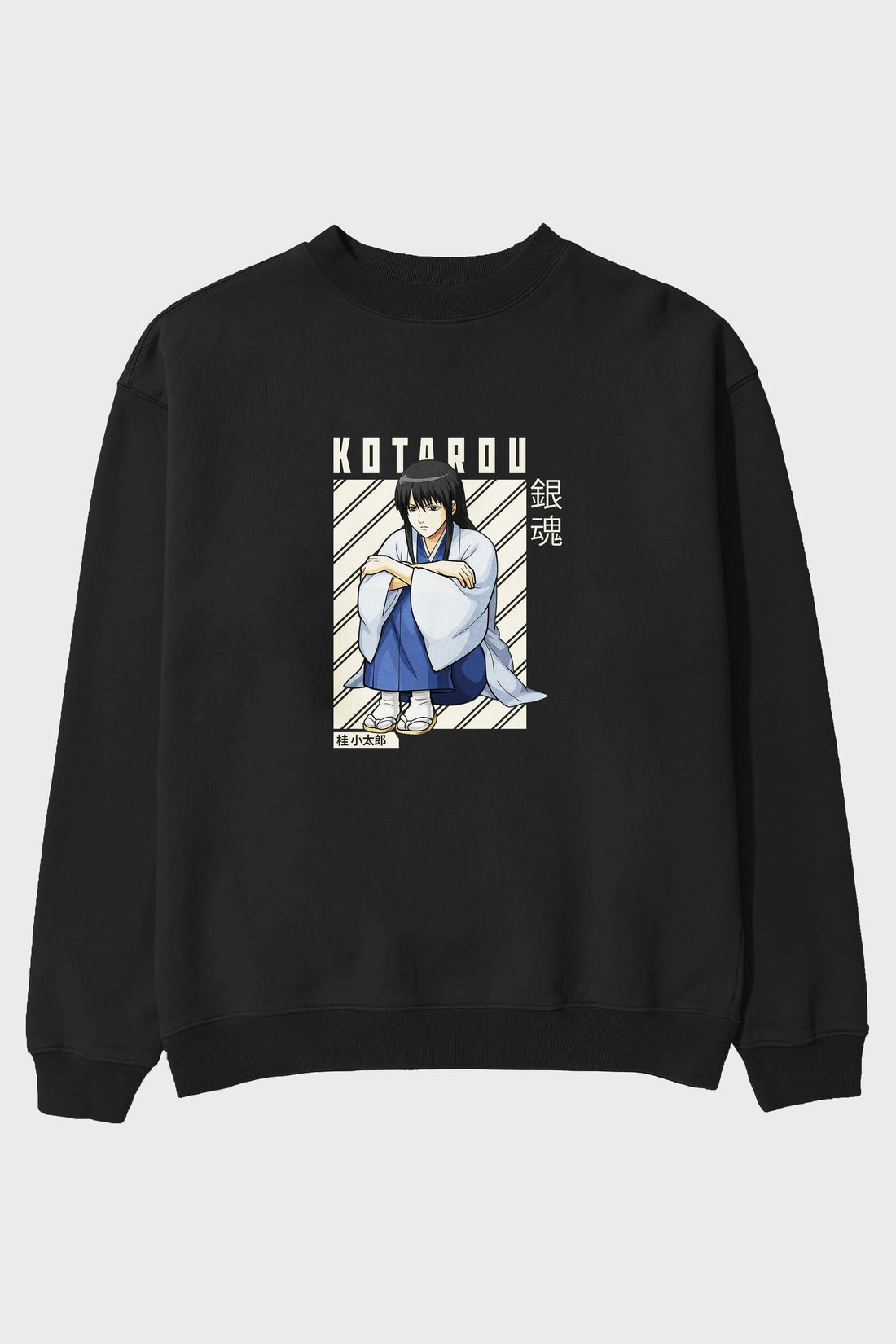 Kotarou Katsura GINTAMA Anime Ön Baskılı Oversize Sweatshirt Erkek Kadın Unisex