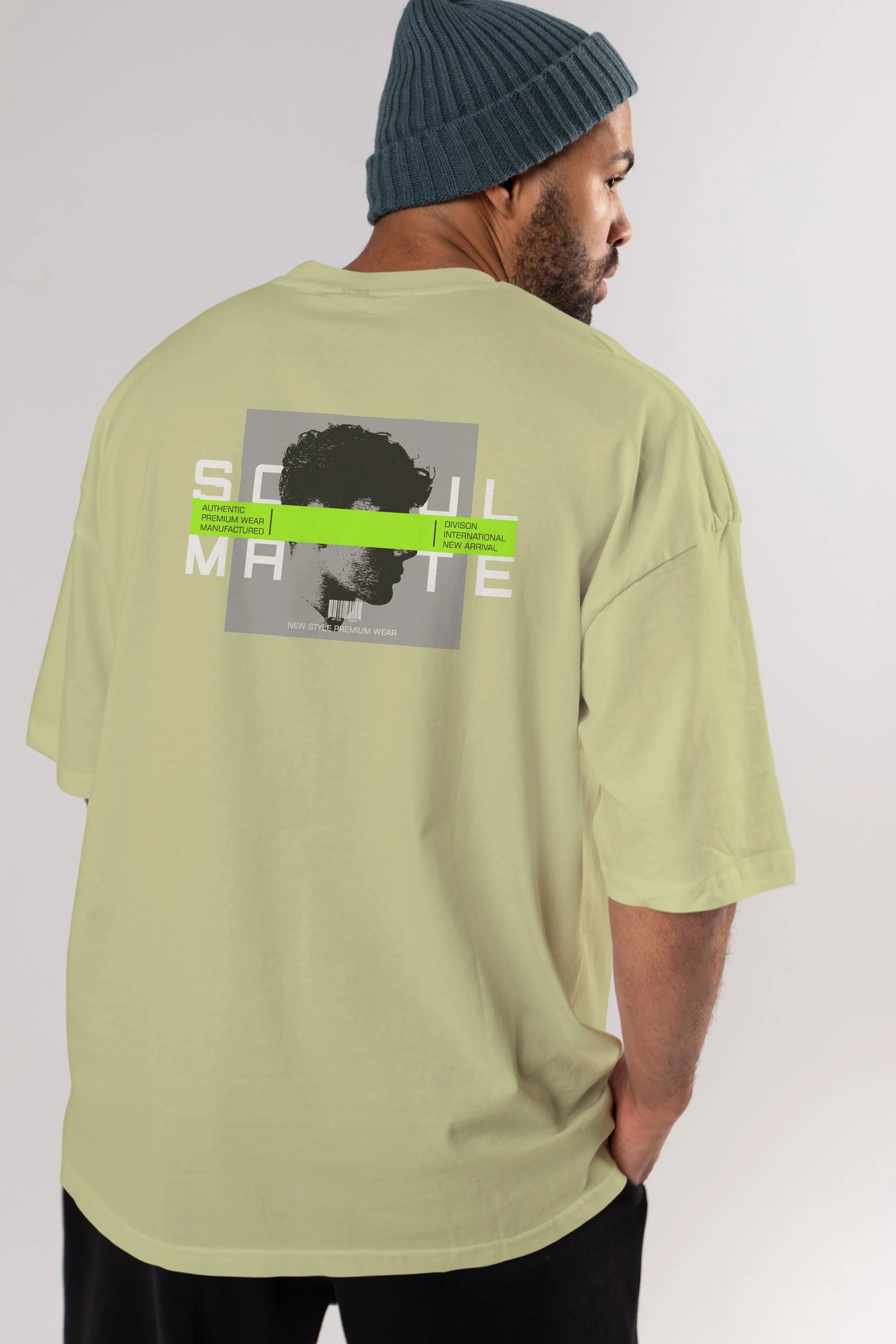 Soul Mate Arka Baskılı Oversize t-shirt Erkek Kadın Unisex