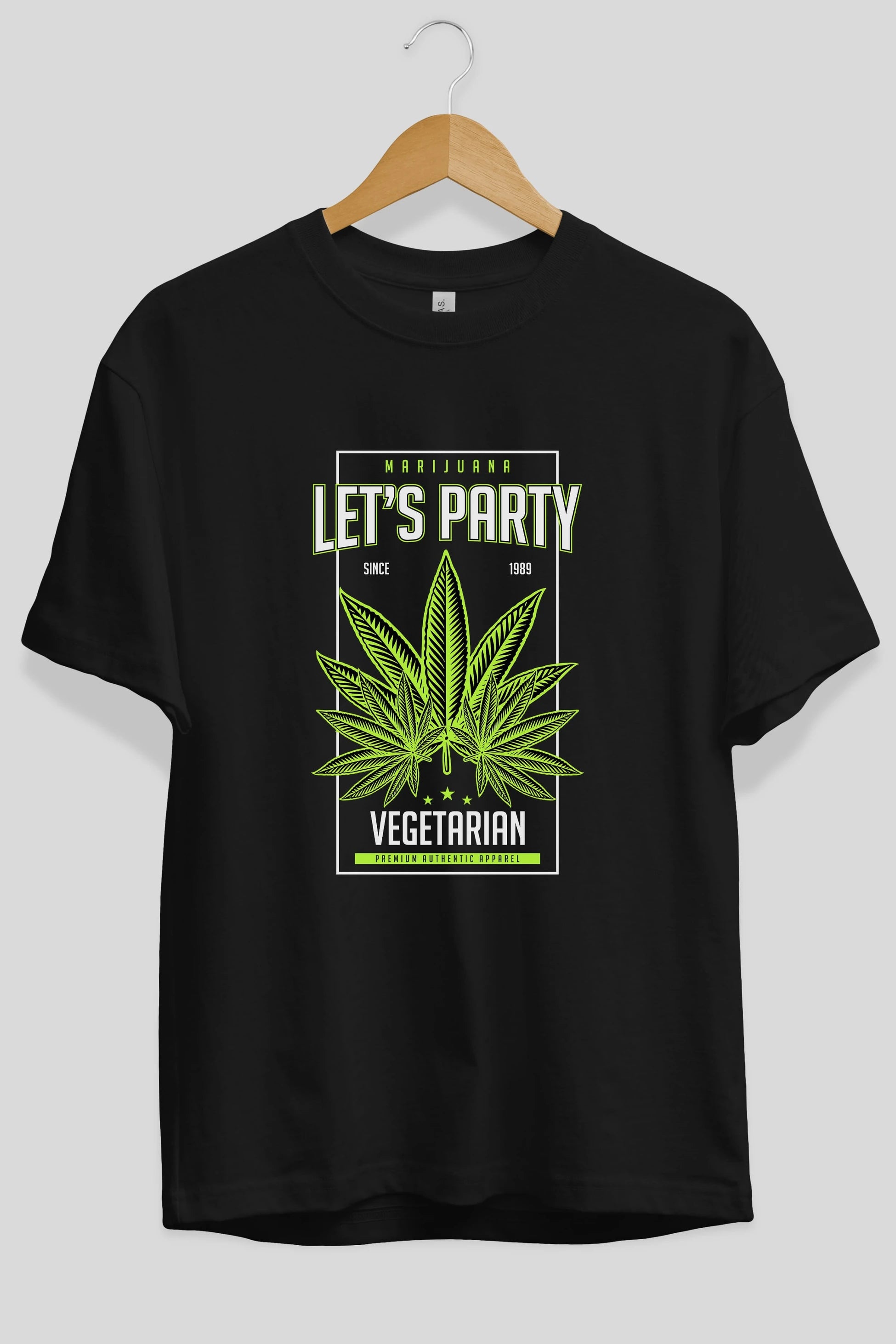 Lets Party Ön Baskılı Oversize t-shirt Erkek Kadın Unisex