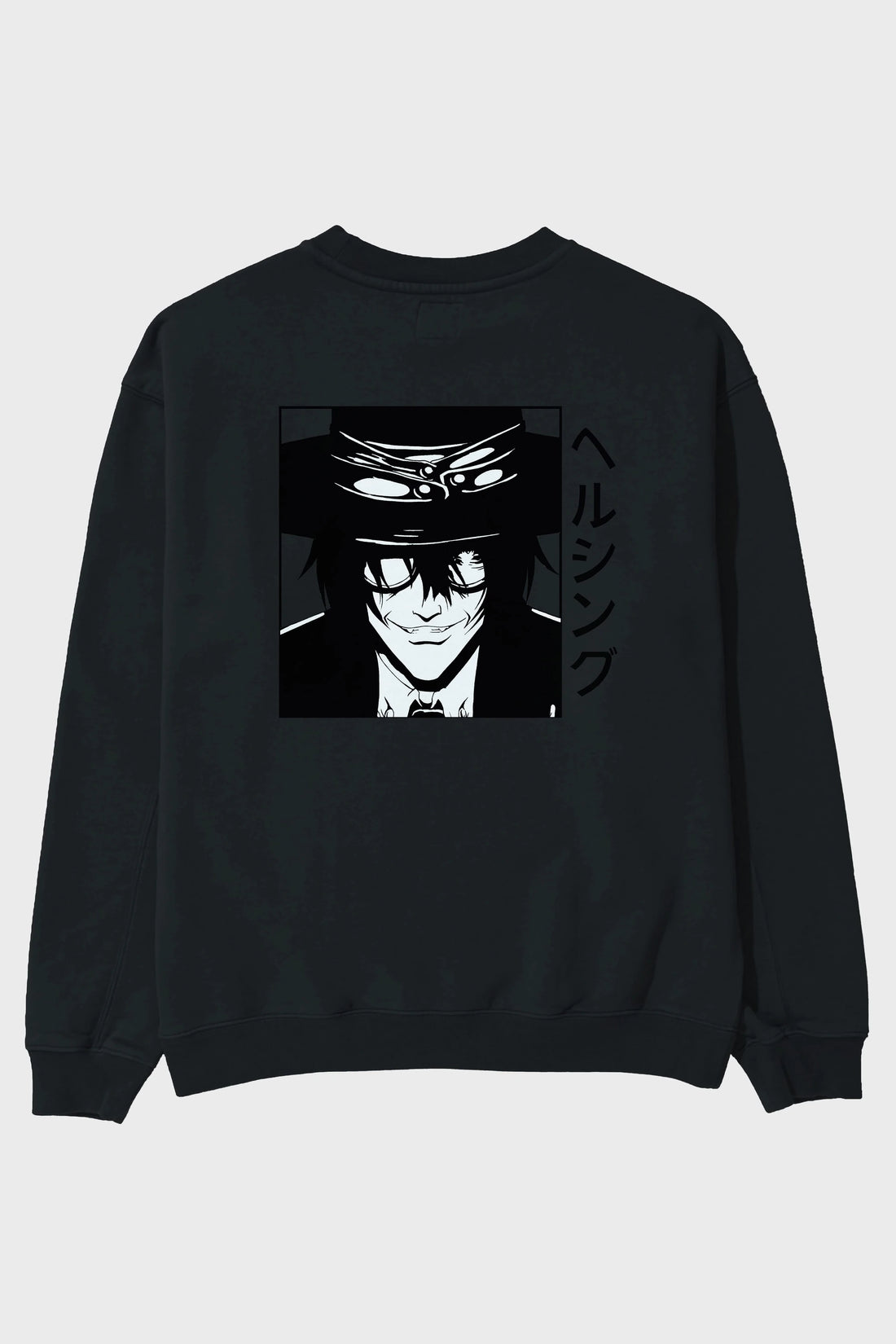 Alucard 1 Anime Arka Baskılı Oversize Sweatshirt Erkek Kadın Unisex