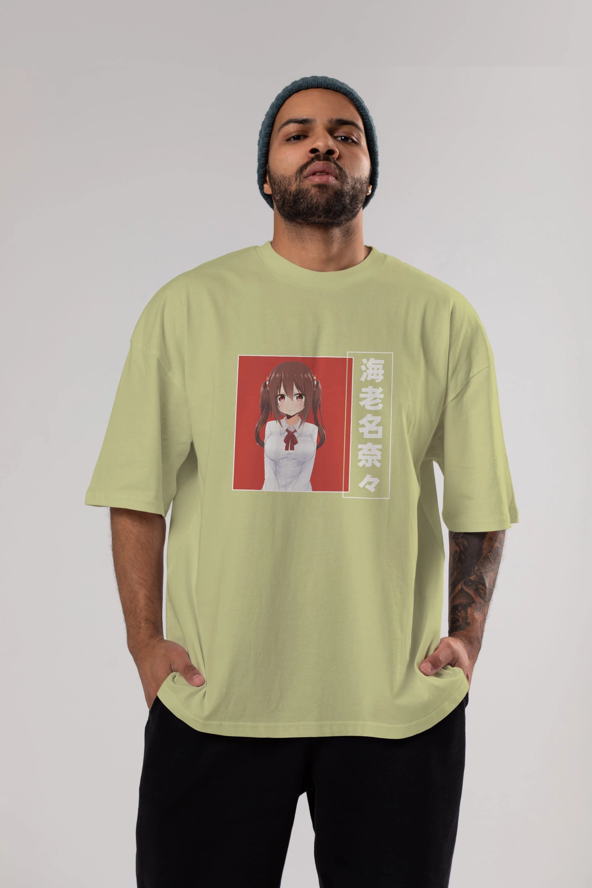 Nana Ebina 1 Anime Ön Baskılı Oversize t-shirt %100 pamuk Erkek Kadın Unisex