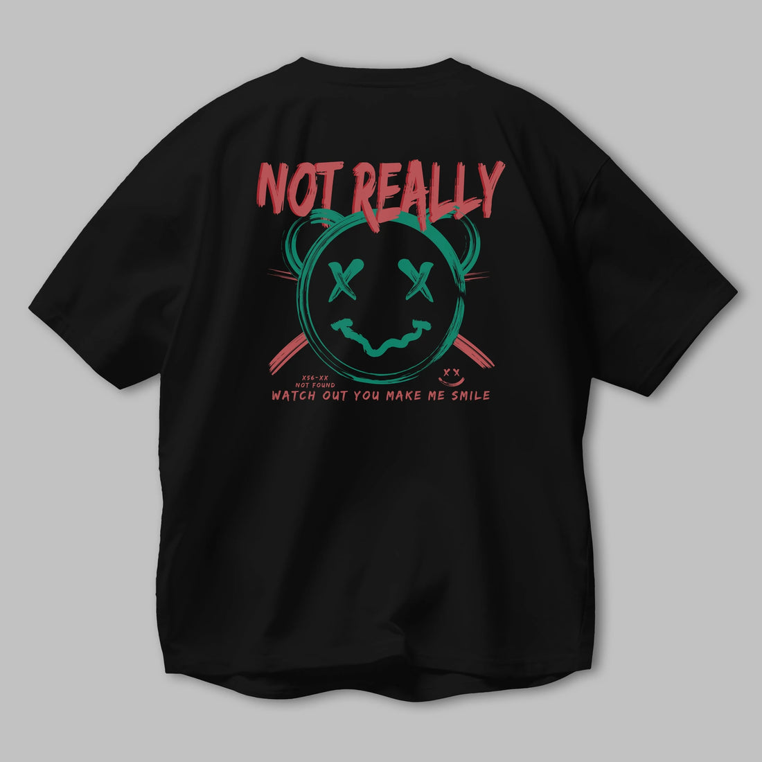 Not Really Bear Arka Baskılı Oversize t-shirt Erkek Kadın Unisex