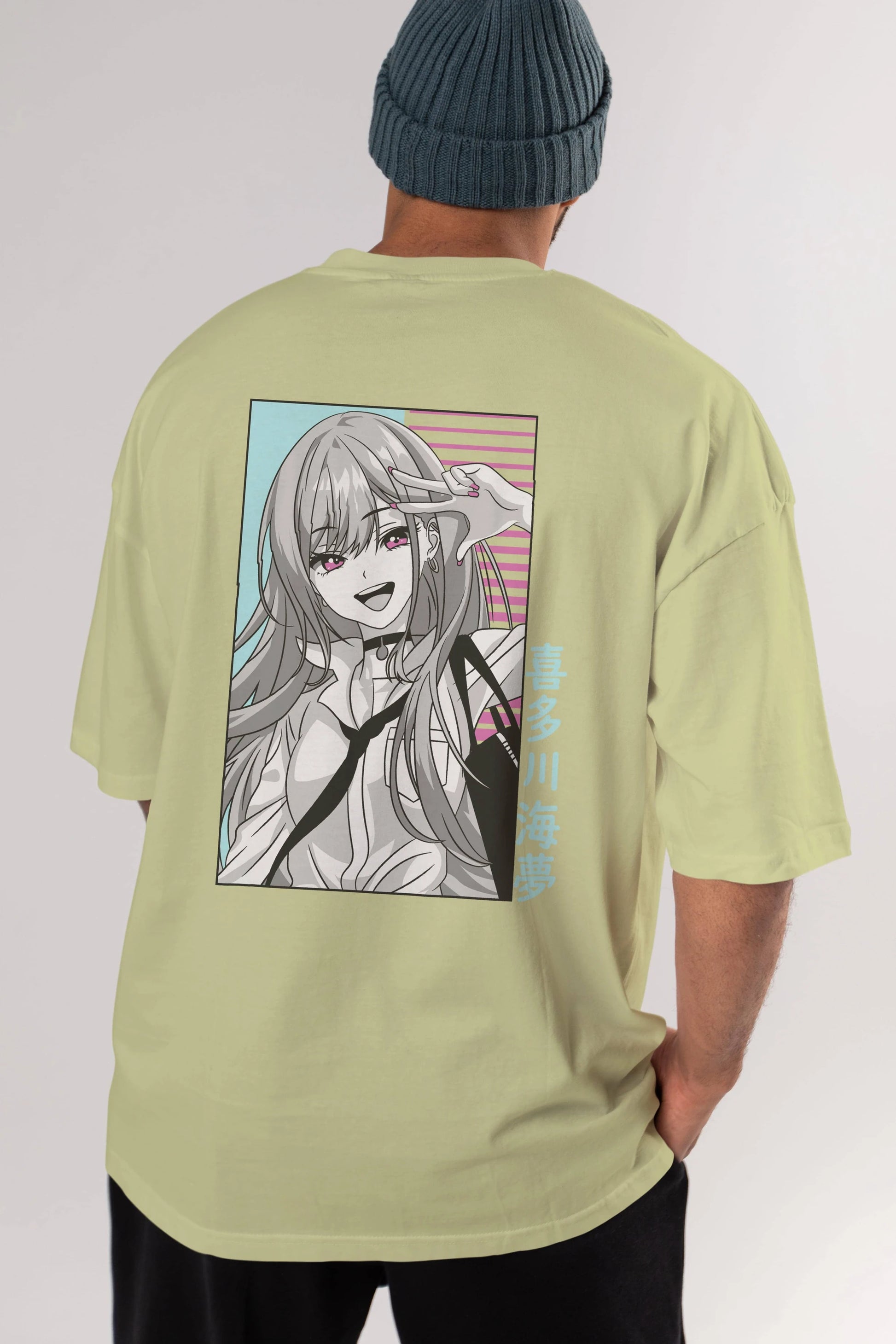 Marin Kitagawa 1 Anime Arka Baskılı Oversize t-shirt Erkek Kadın Unisex