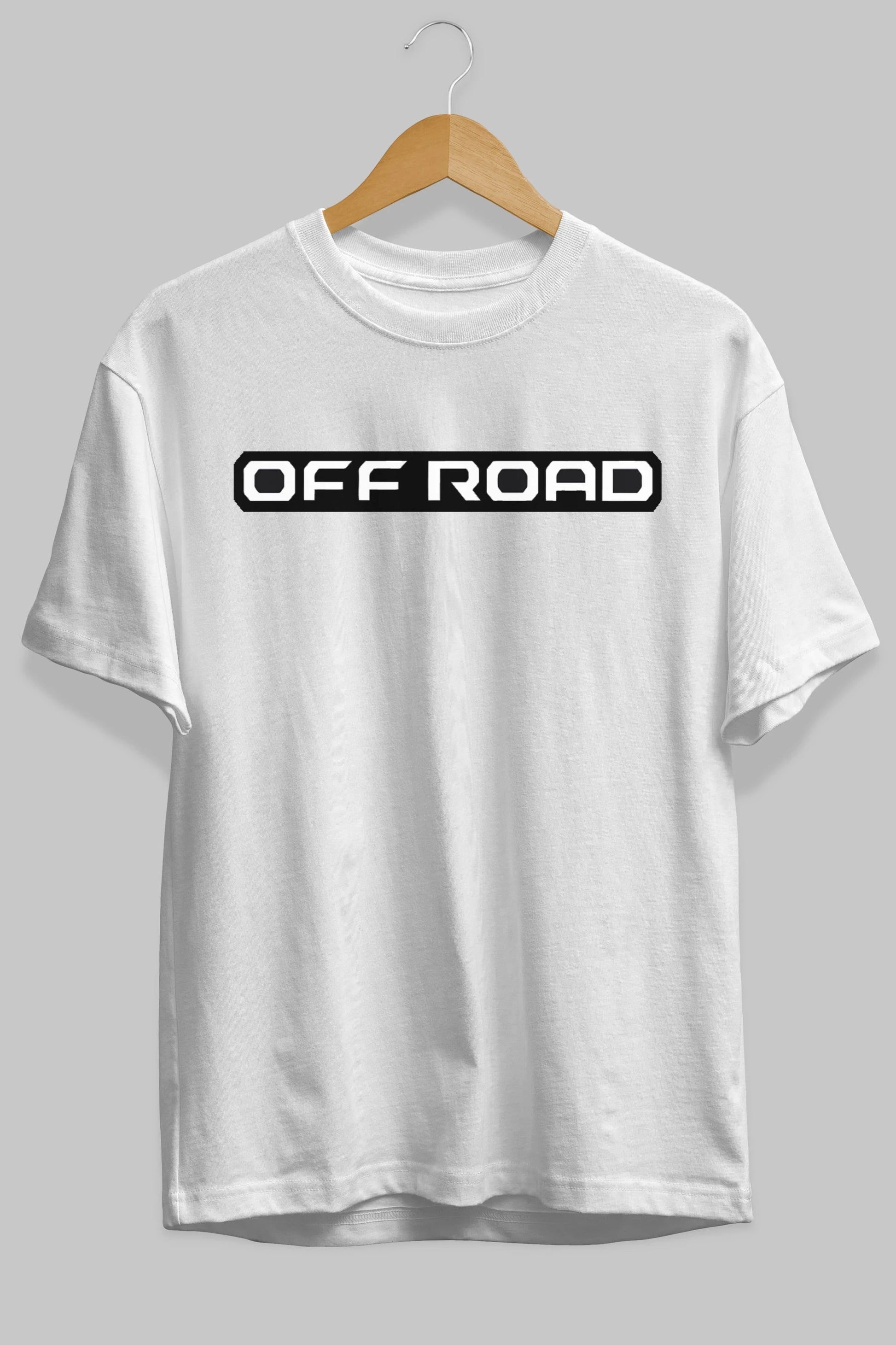 Off Road Ön Baskılı Oversize t-shirt %100 pamuk Erkek Kadın Unisex