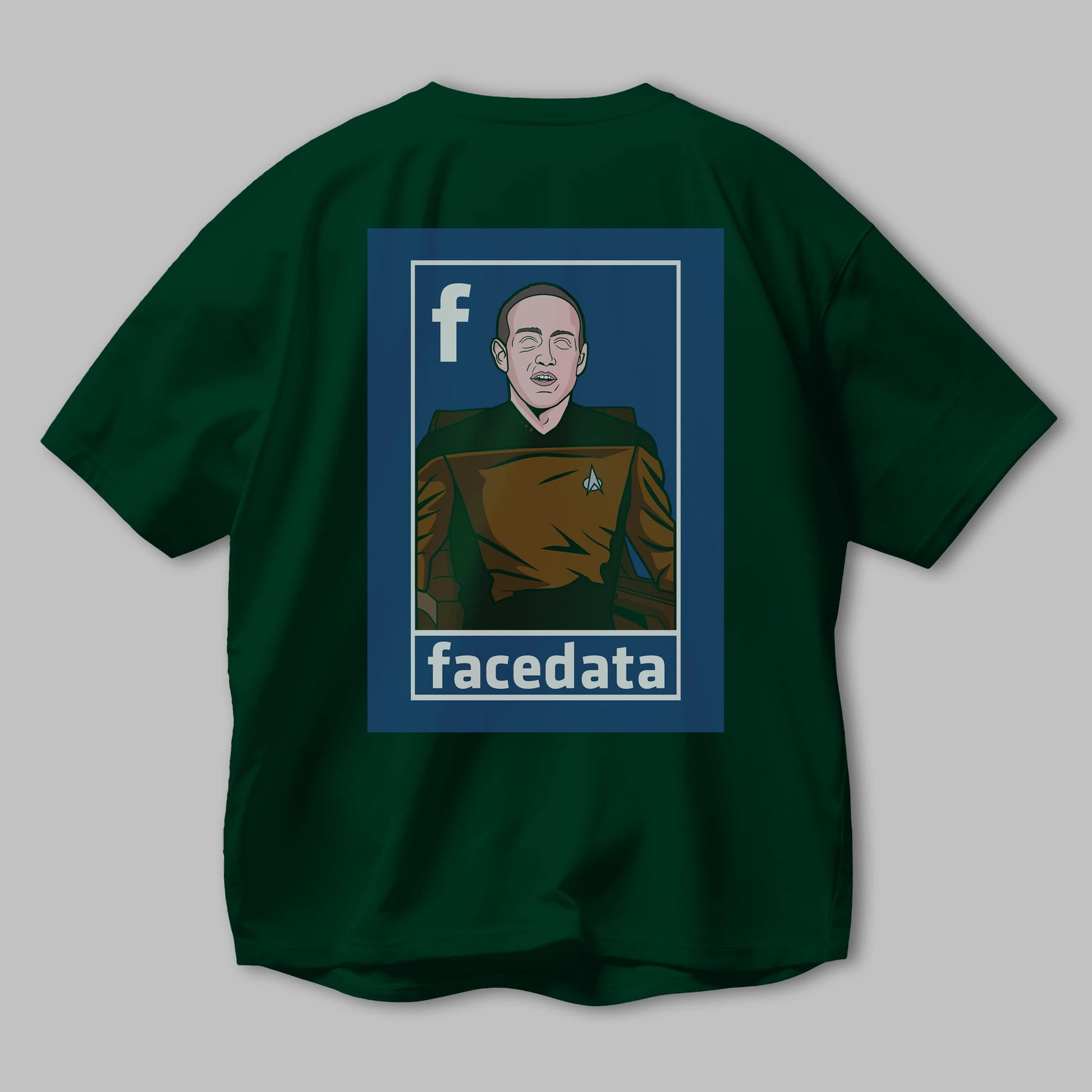 Zukerberg Data Arka Baskılı Oversize t-shirt Erkek Kadın Unisex %100 Pamuk tişort