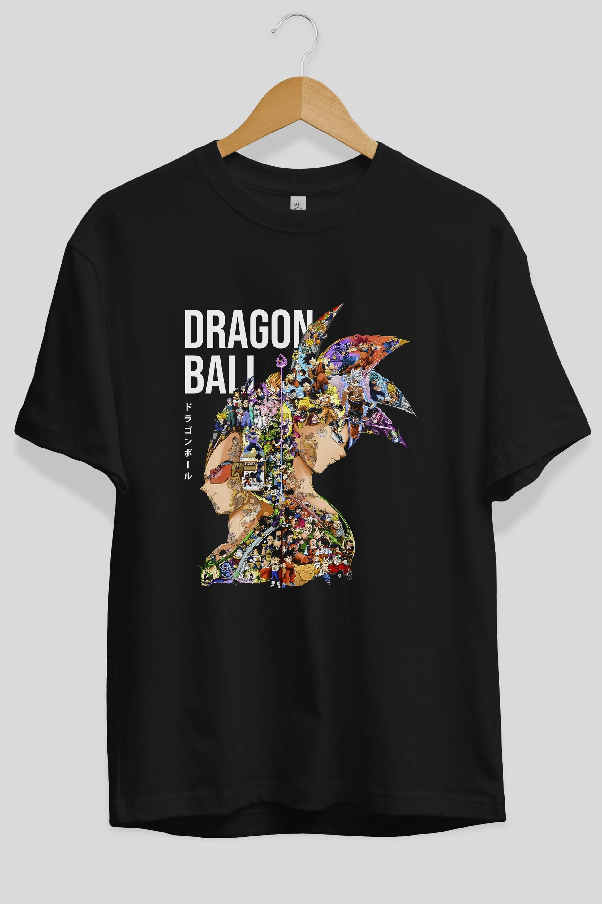 DRAGON BALL ART (5) Anime Ön Baskılı Oversize t-shirt %100 pamuk Erkek Kadın Unisex