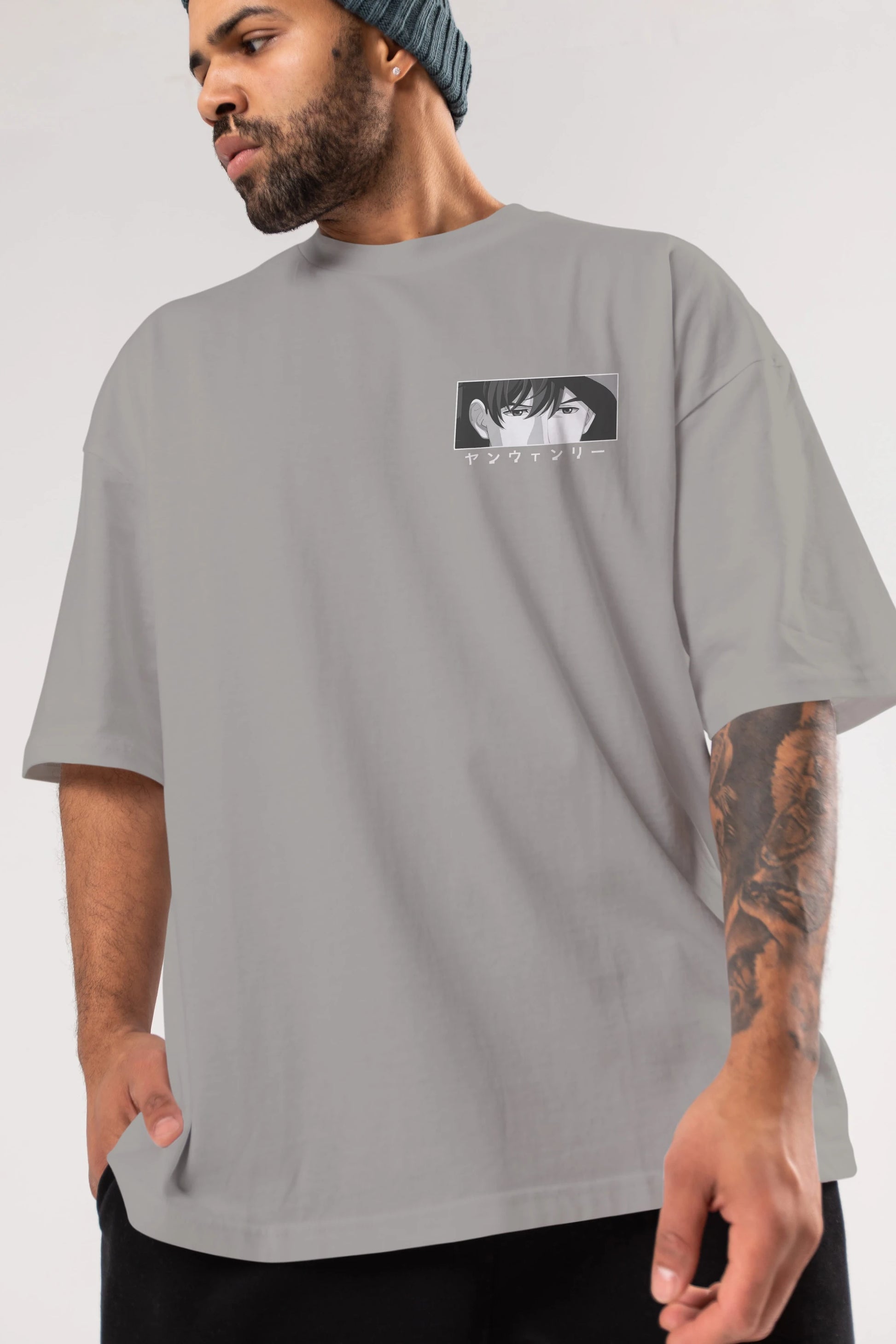 Wen-li Yang 1 Ön Sol Baskılı Oversize t-shirt Erkek Kadın Unisex %100 Pamuk Bisiklet Yaka tişort