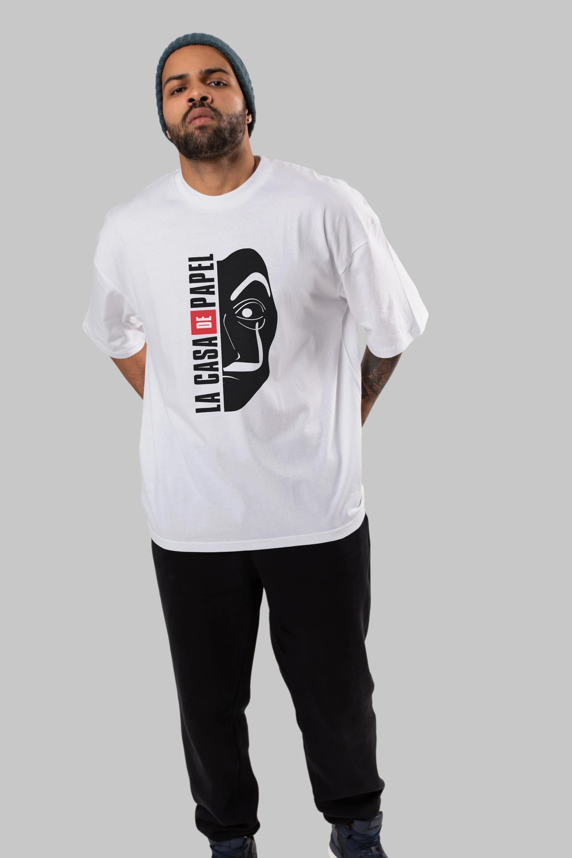La Casa De Papel (3) Ön Baskılı Oversize t-shirt Erkek Kadın Unisex %100 Pamuk Bisiklet Yaka tişort