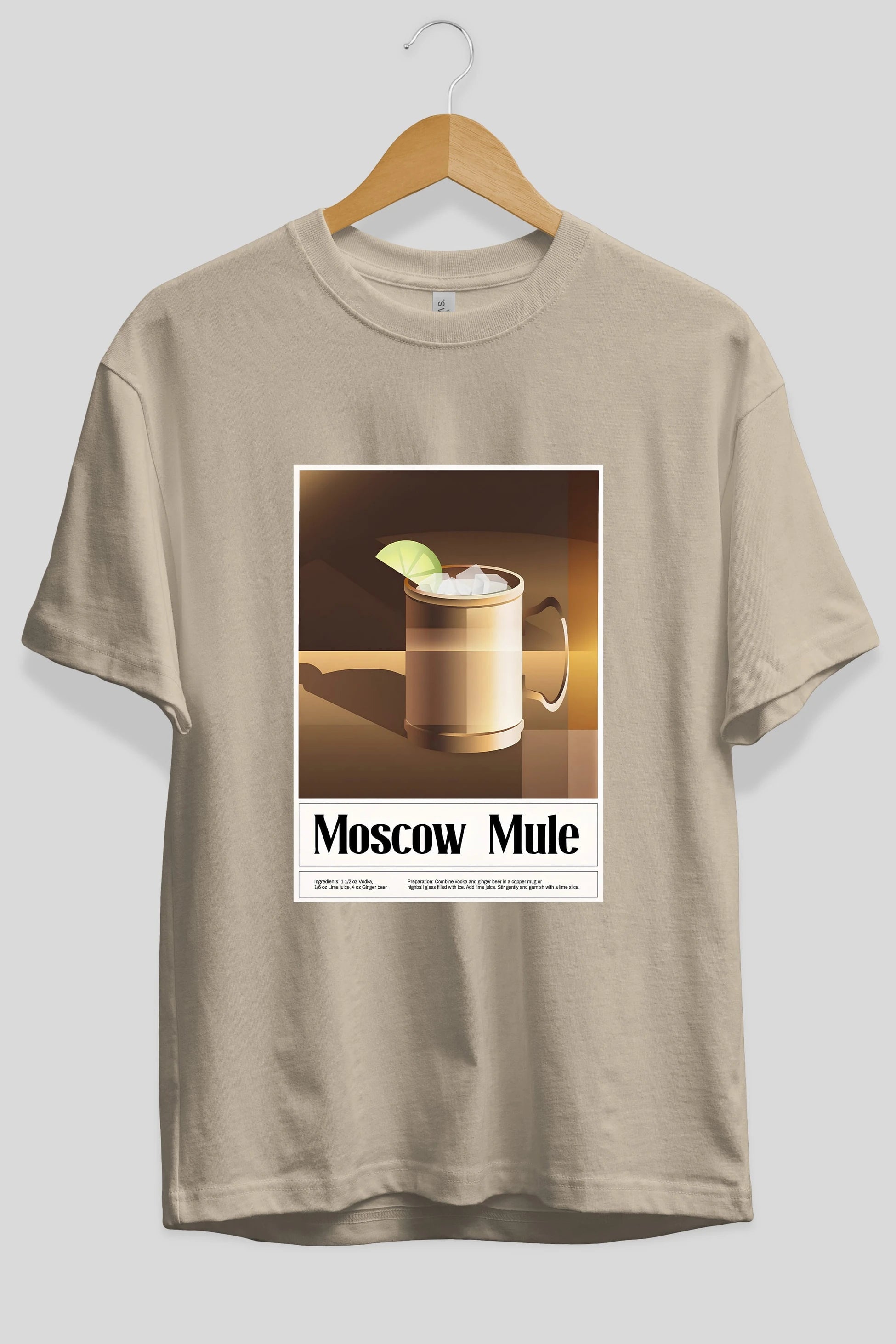 Moscow Mule 3 Ön Baskılı Oversize t-shirt Erkek Kadın Unisex %100 Pamuk Bisiklet Yaka tişort