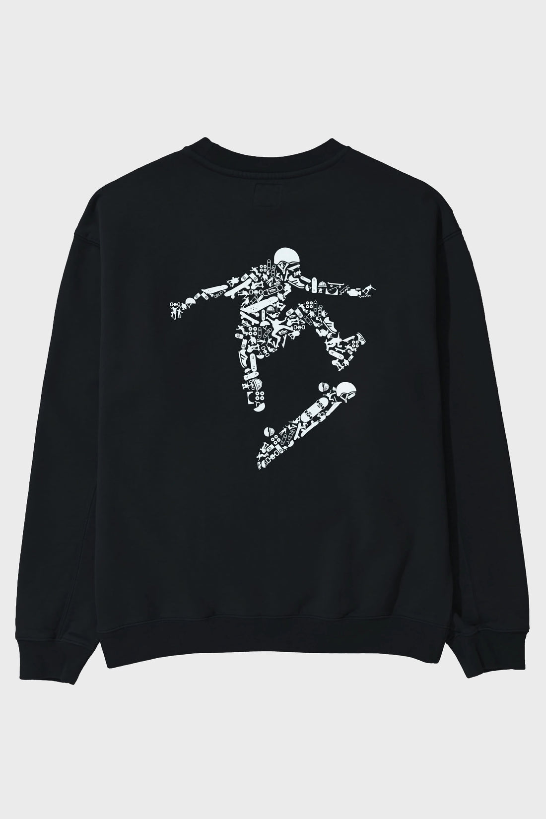 Skater Arka Baskılı Oversize Sweatshirt Erkek Kadın Unisex