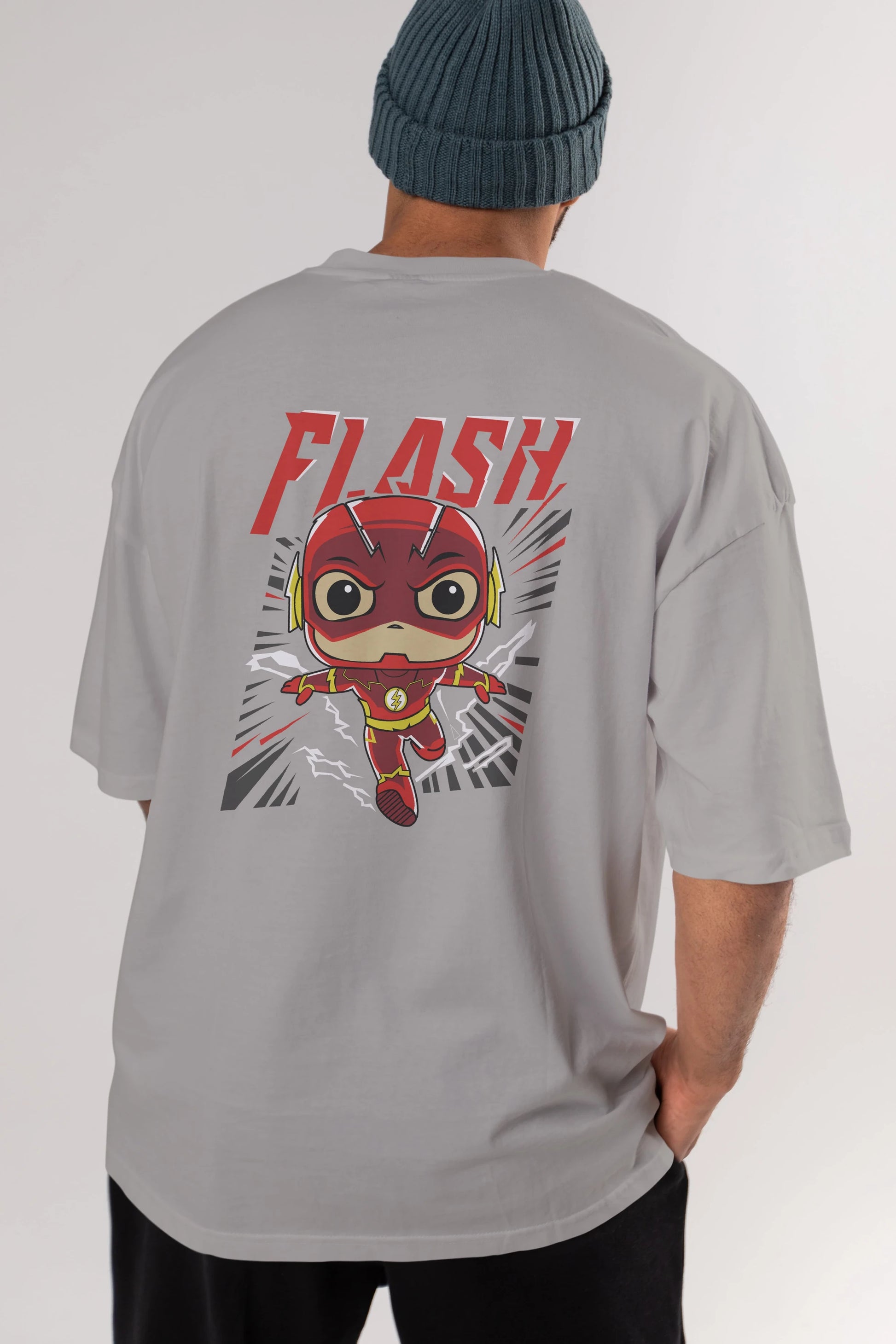 Flash Avengers (4) Arka Baskılı Oversize t-shirt Erkek Kadın Unisex %100 Pamuk Bisiklet Yaka tişort