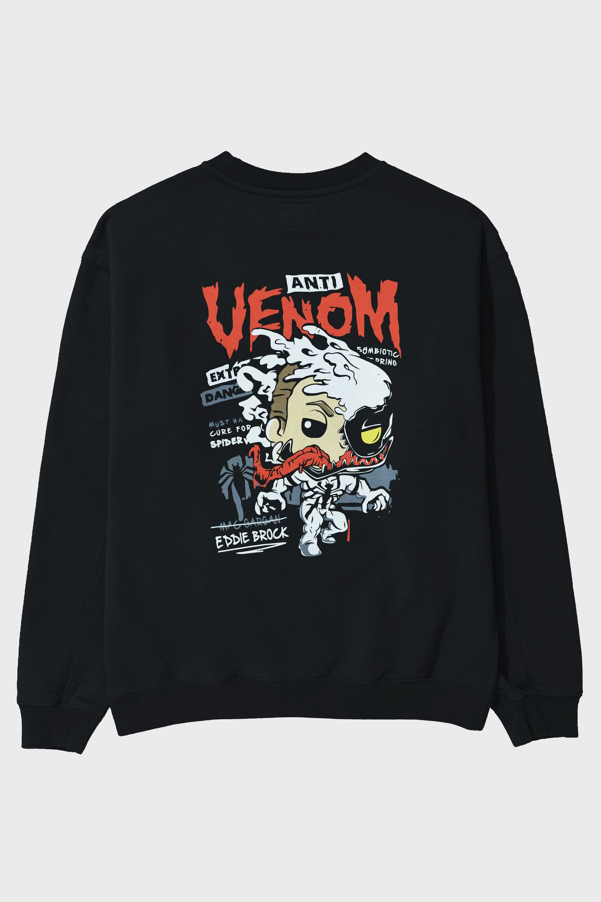 Venom (9) Arka Baskılı Oversize Sweatshirt Erkek Kadın Unisex
