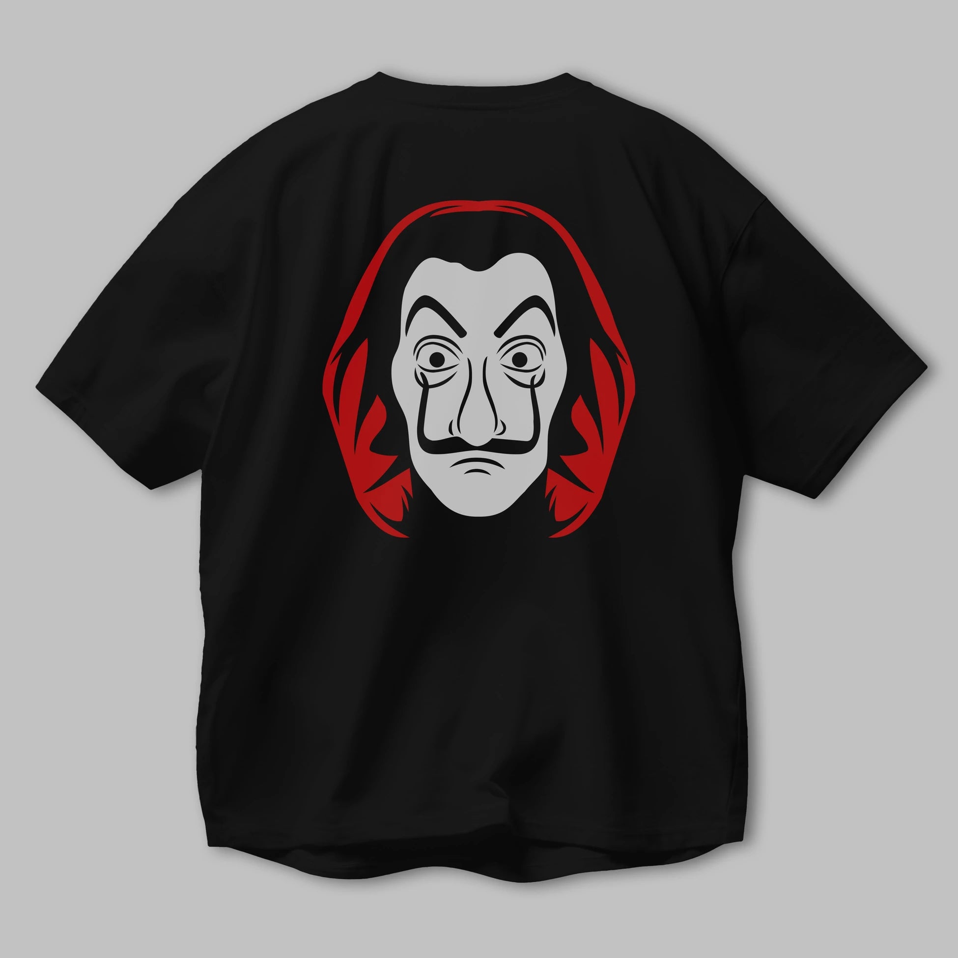 La Casa De Papel (8) Arka Baskılı Oversize t-shirt Erkek Kadın Unisex %100 Pamuk Bisiklet Yaka tişort