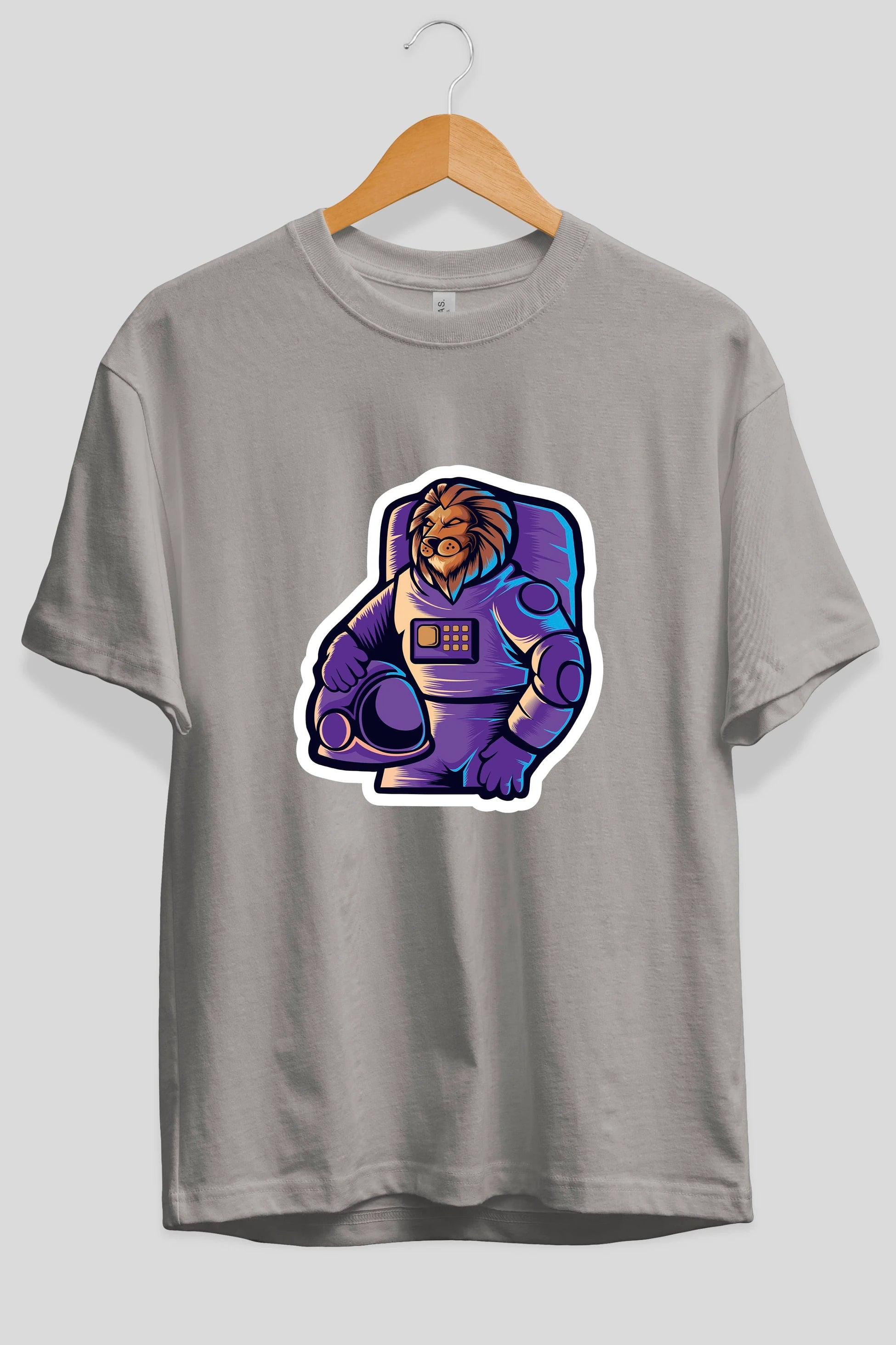 Astroking Sticker Ön Baskılı Oversize t-shirt Erkek Kadın Unisex