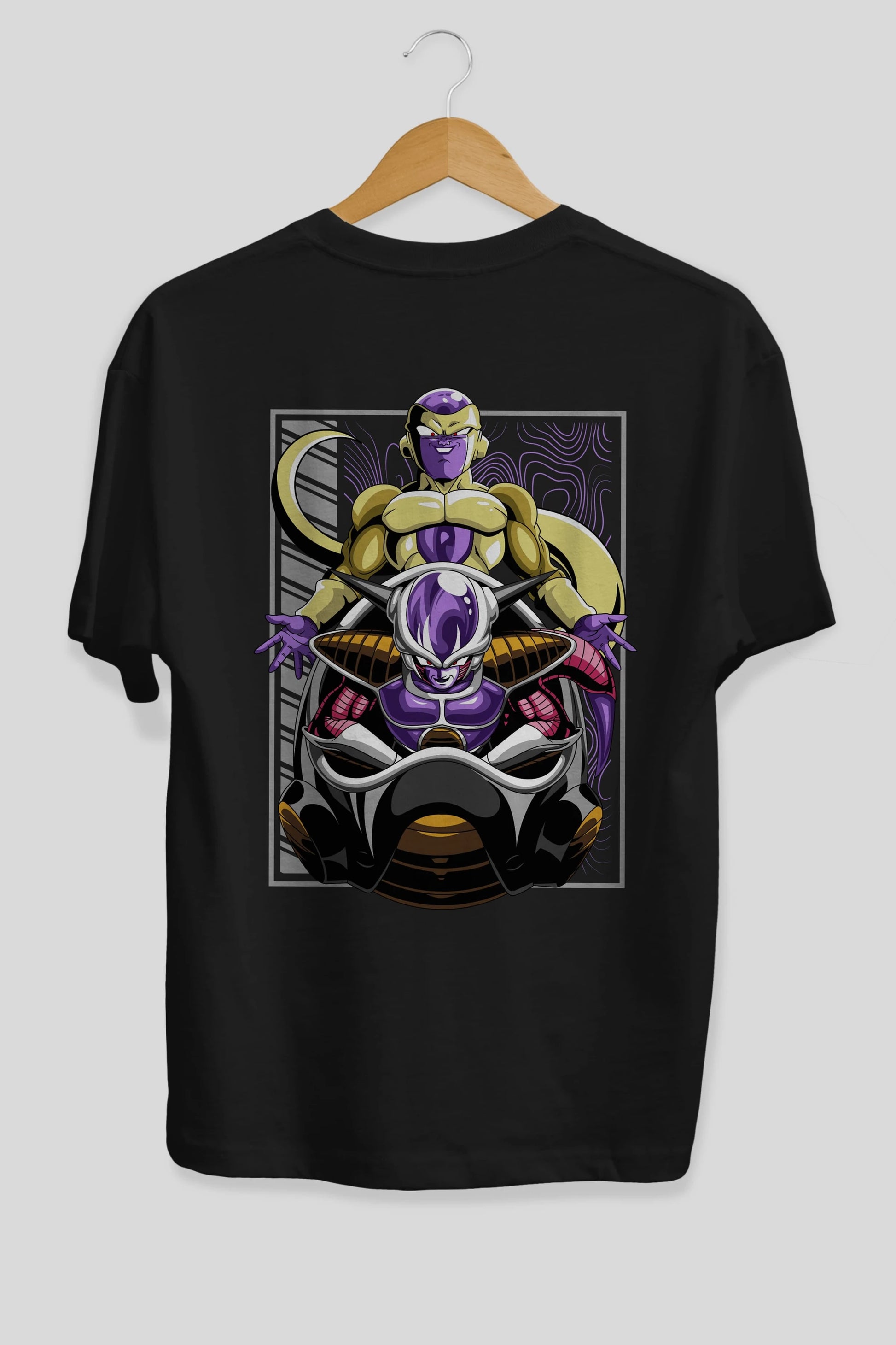 DragonBall Freezer Anime Arka Baskılı Oversize t-shirt Erkek Kadın Unisex