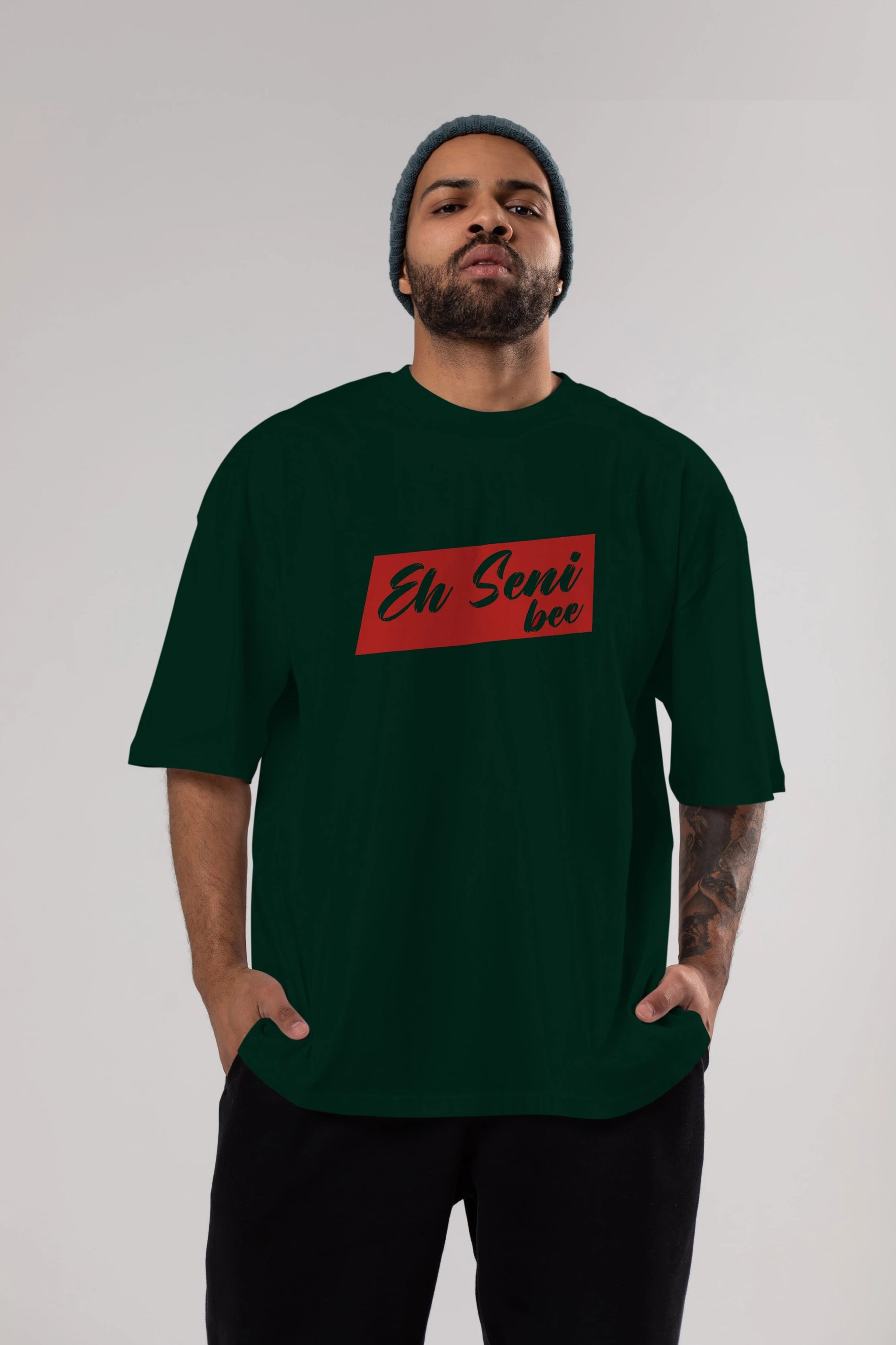 Eh Seni Be Ön Baskılı Oversize t-shirt %100 pamuk Erkek Kadın Unisex