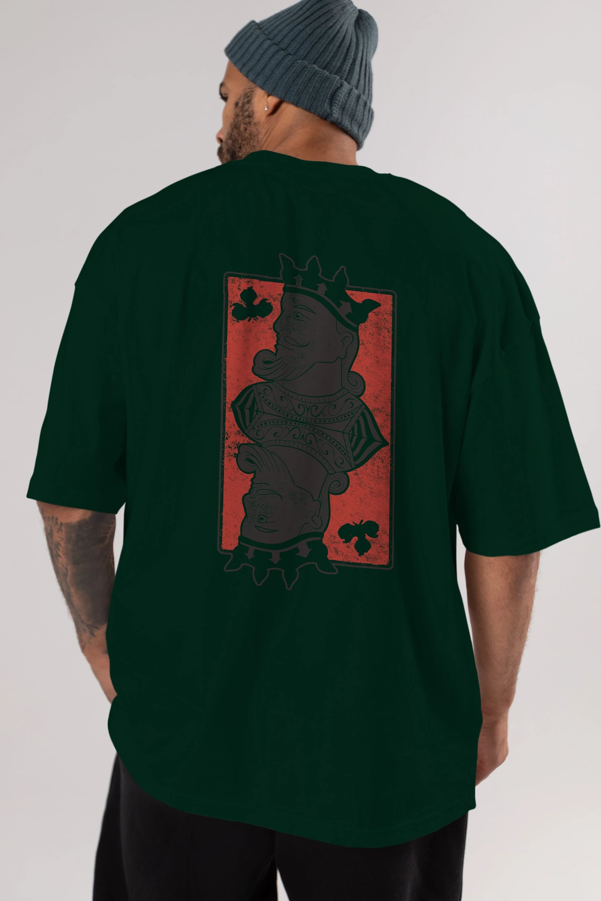 King Streetwear Arka Baskılı Oversize t-shirt Erkek Kadın Unisex