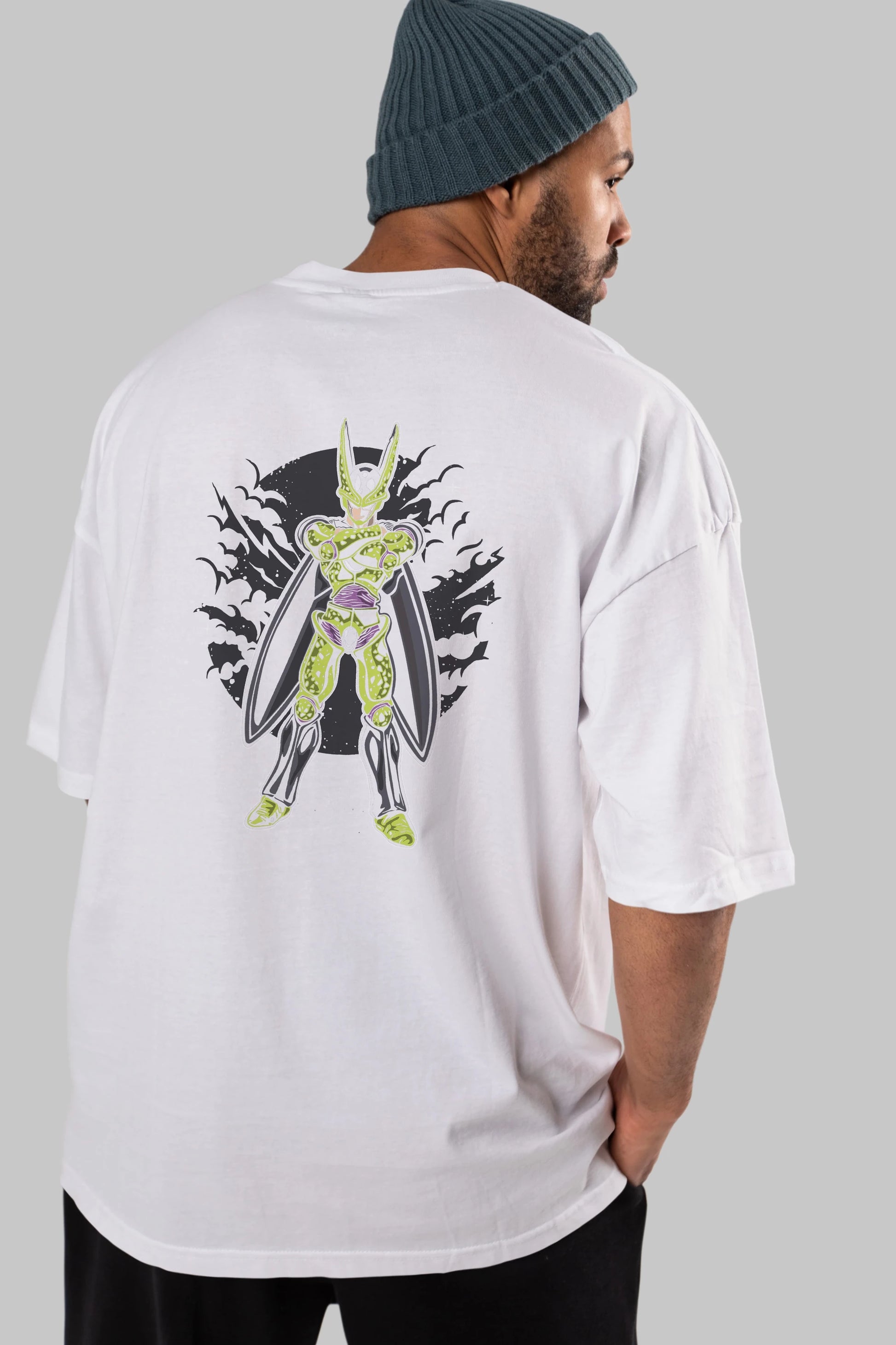 CELL Arka Baskılı Oversize t-shirt Erkek Kadın Unisex %100 Pamuk