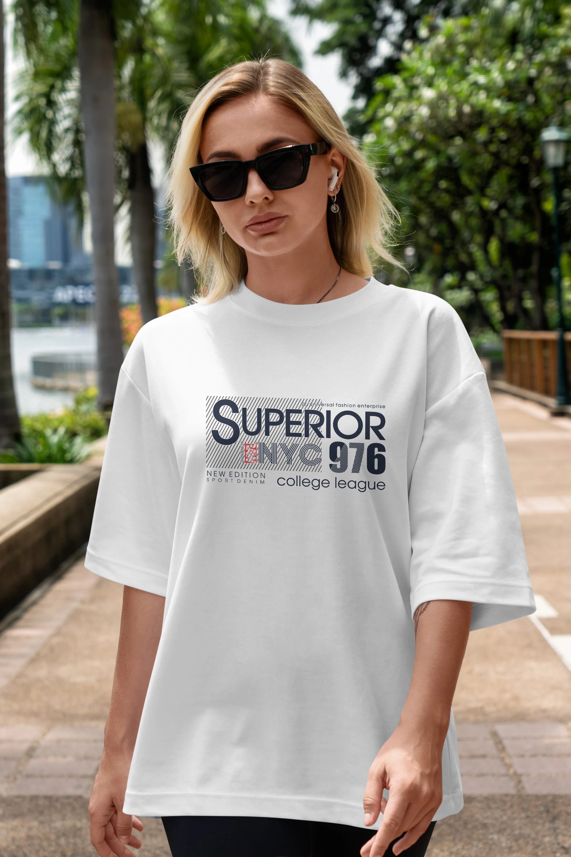 Superior 976 Ön Baskılı Oversize t-shirt Erkek Kadın Unisex