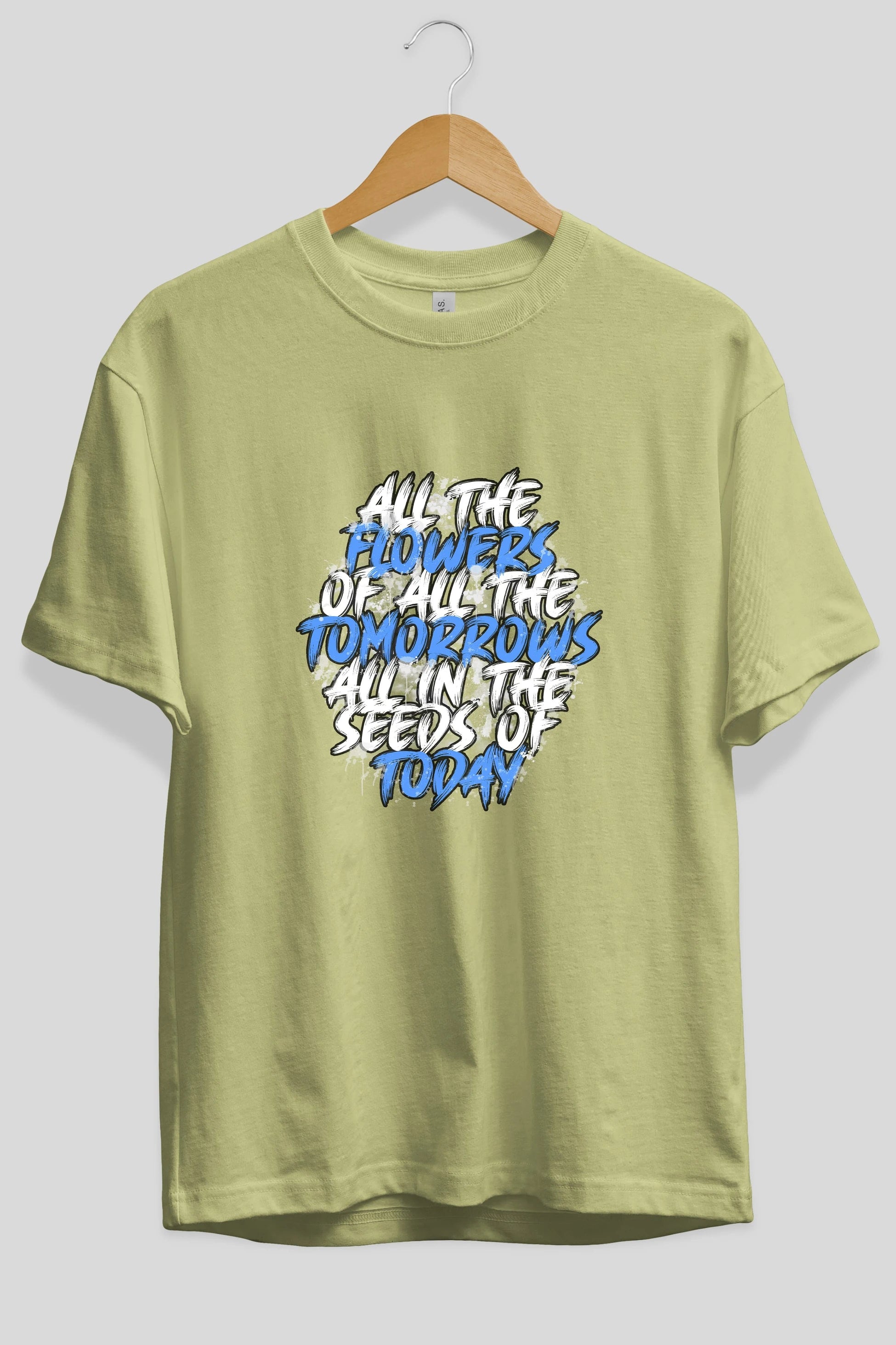 All The Flowers Ön Baskılı Oversize t-shirt Erkek Kadın Unisex