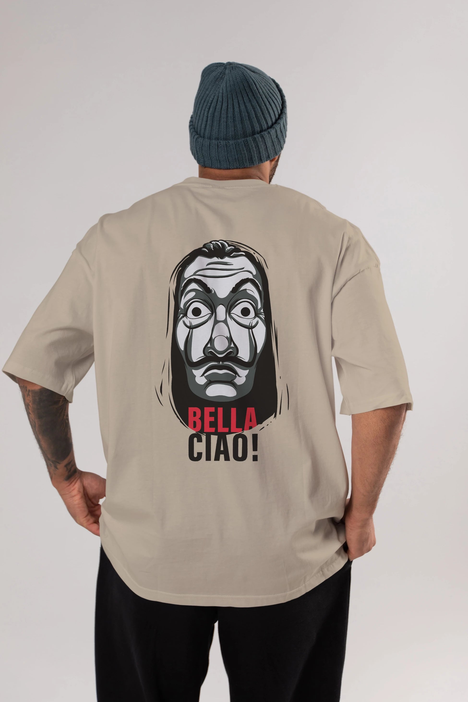 La Casa De Papel (12) Arka Baskılı Oversize t-shirt Erkek Kadın Unisex %100 Pamuk Bisiklet Yaka tişort