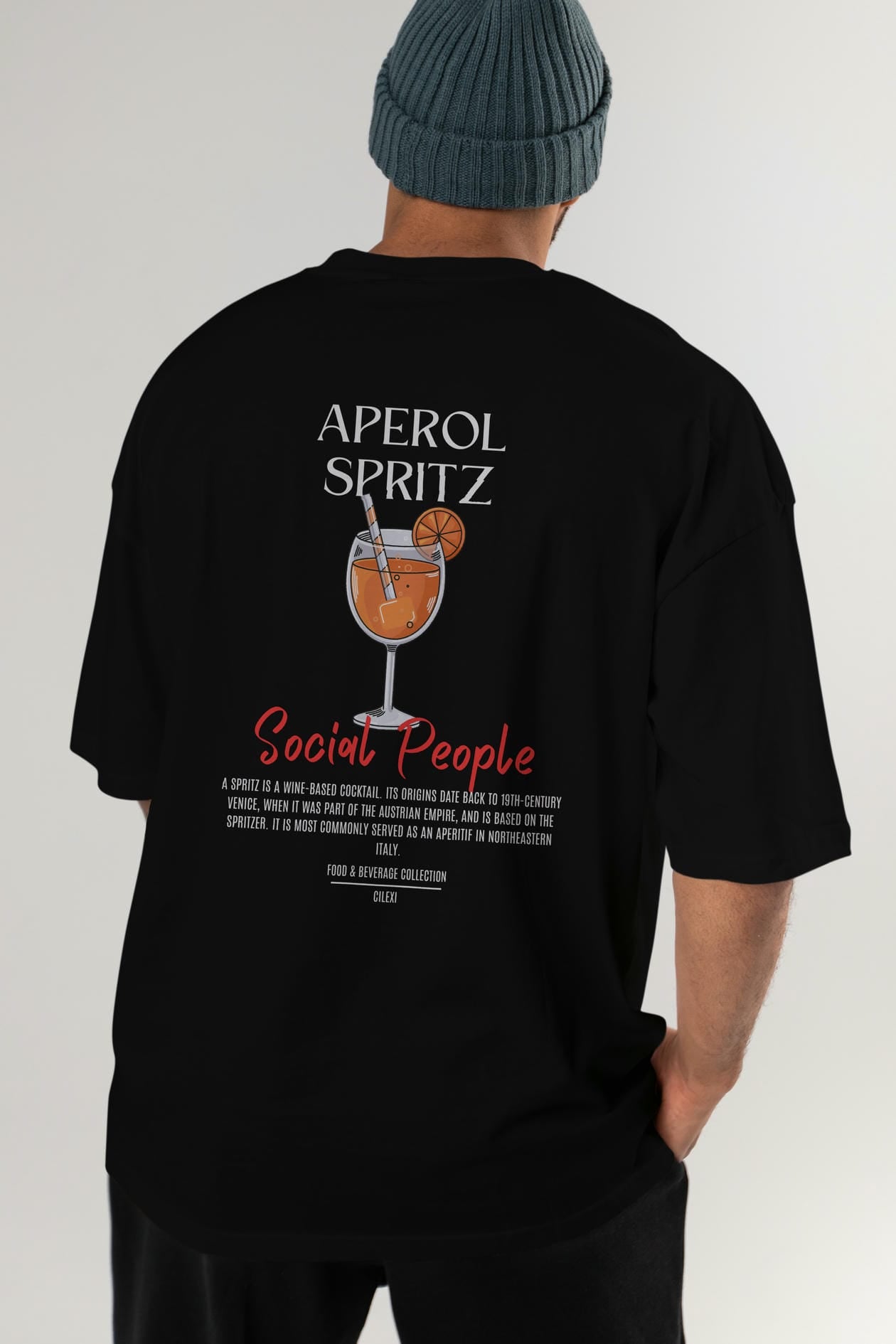 Aperol Sprıtz Kokteyl Serisi Baskılı Oversize t-shirt Erkek Kadın Unisex %100 Pamuk Bisiklet Yaka tişort