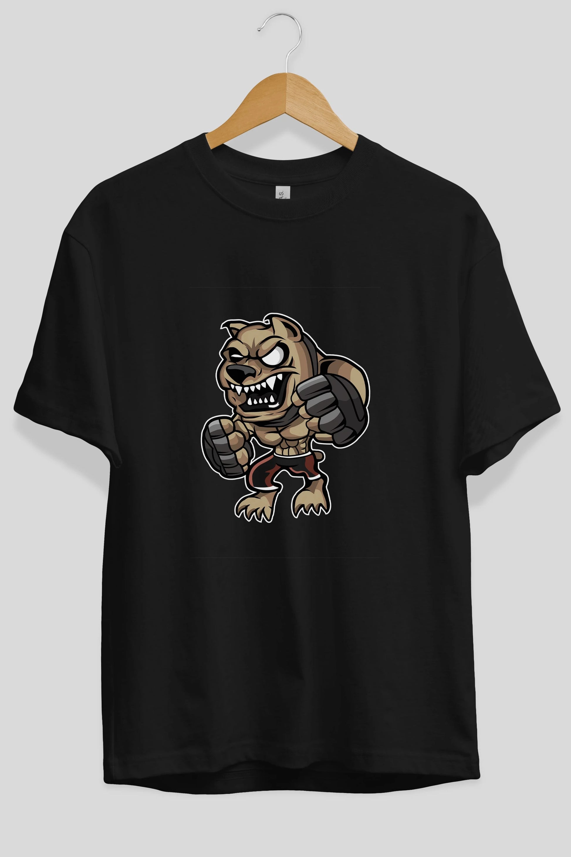 MMA Dog Ön Baskılı Oversize t-shirt Erkek Kadın Unisex %100 Pamuk tişort